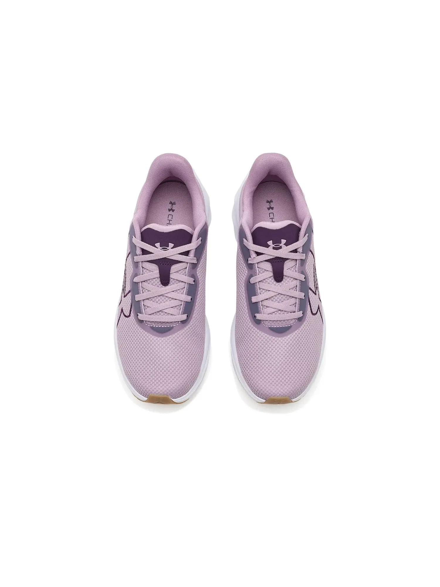 Беговые кроссовки Ascend с большим логотипом Under Armour — изображение 2 из 4, розовый/белый/фиолетовый