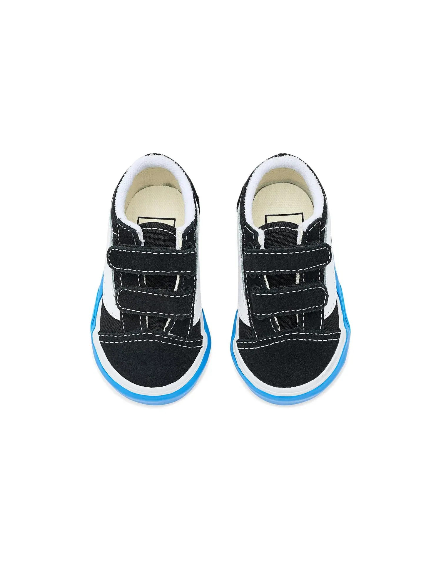Кроссовки Old Skool V (для младенцев и малышей) Vans Kids — изображение 2 из 4, черный/яркий