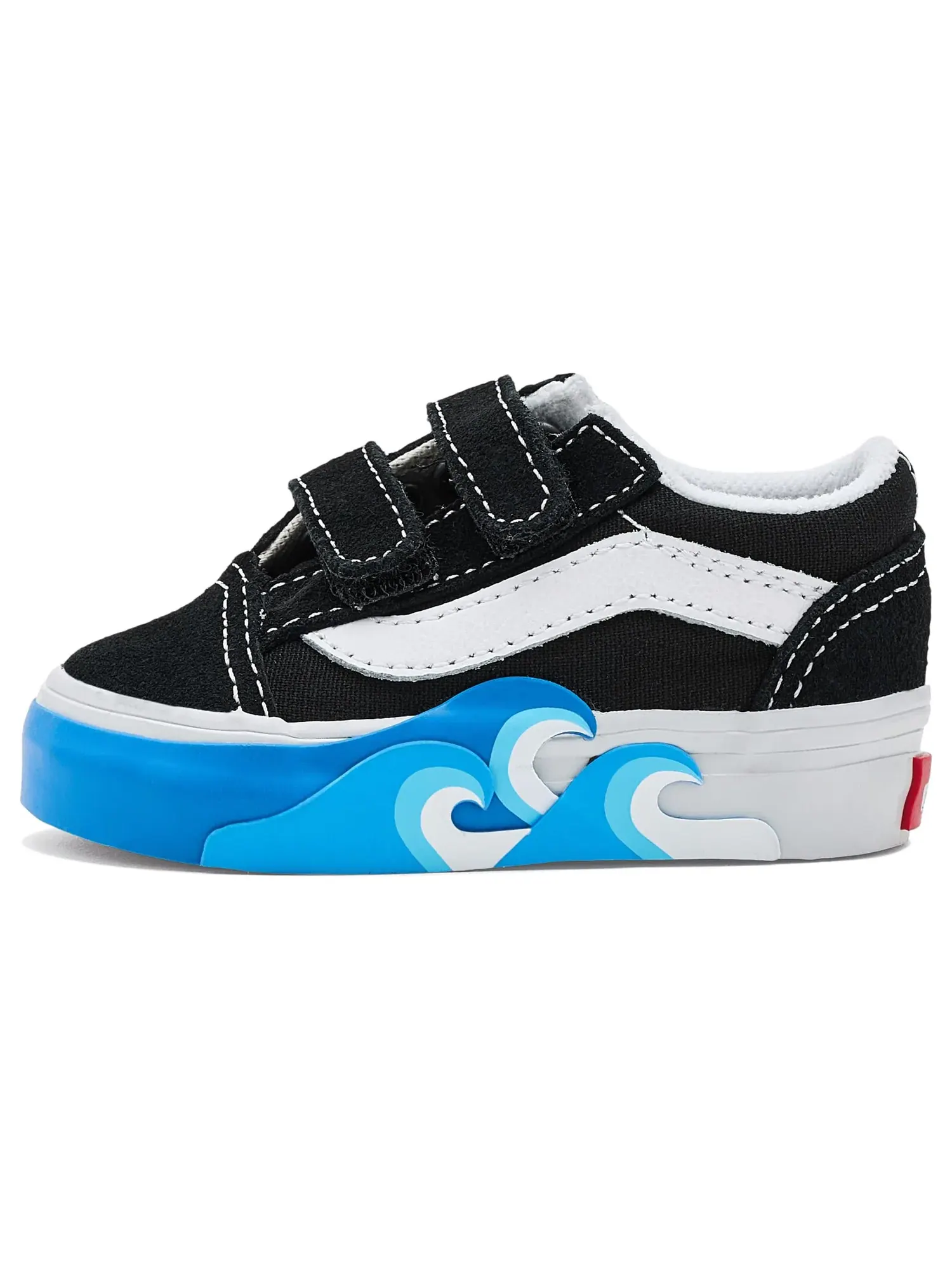 Кроссовки Old Skool V (для младенцев и малышей) Vans Kids — изображение 4 из 4, черный/яркий