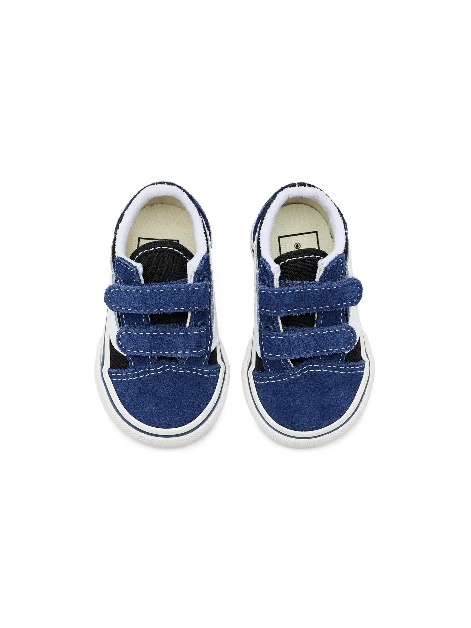 Кроссовки Old Skool V (для младенцев и малышей) Vans Kids — изображение 2 из 4, темно-синий/черный