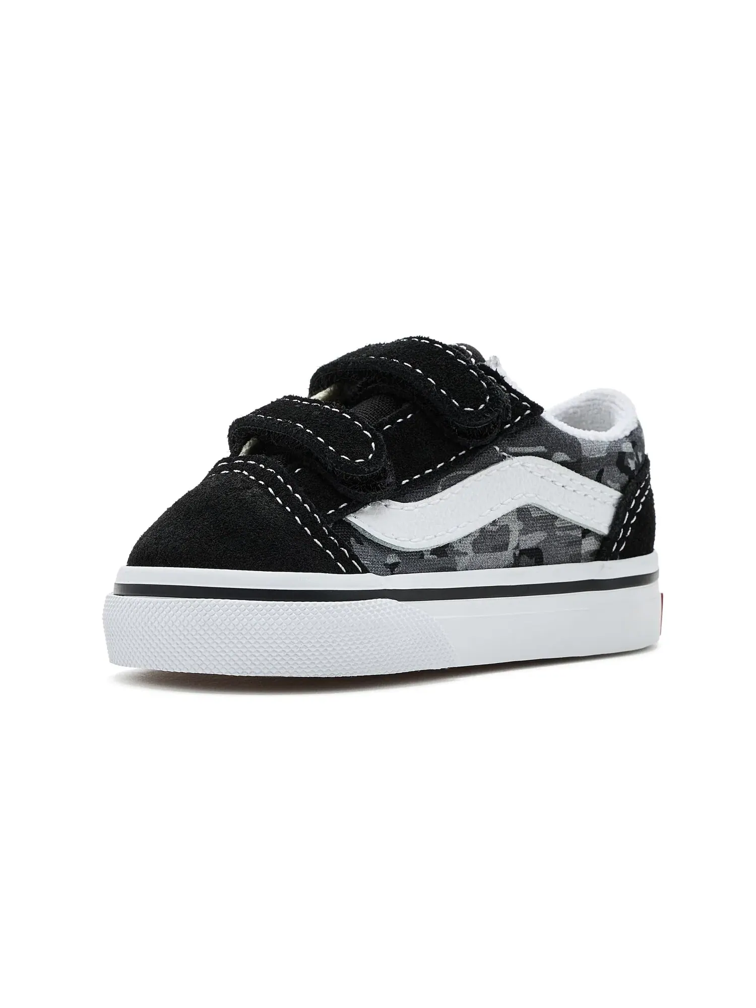 Кроссовки Old Skool V (для младенцев и малышей) Vans Kids — изображение 1 из 4, черный/светлый серый
