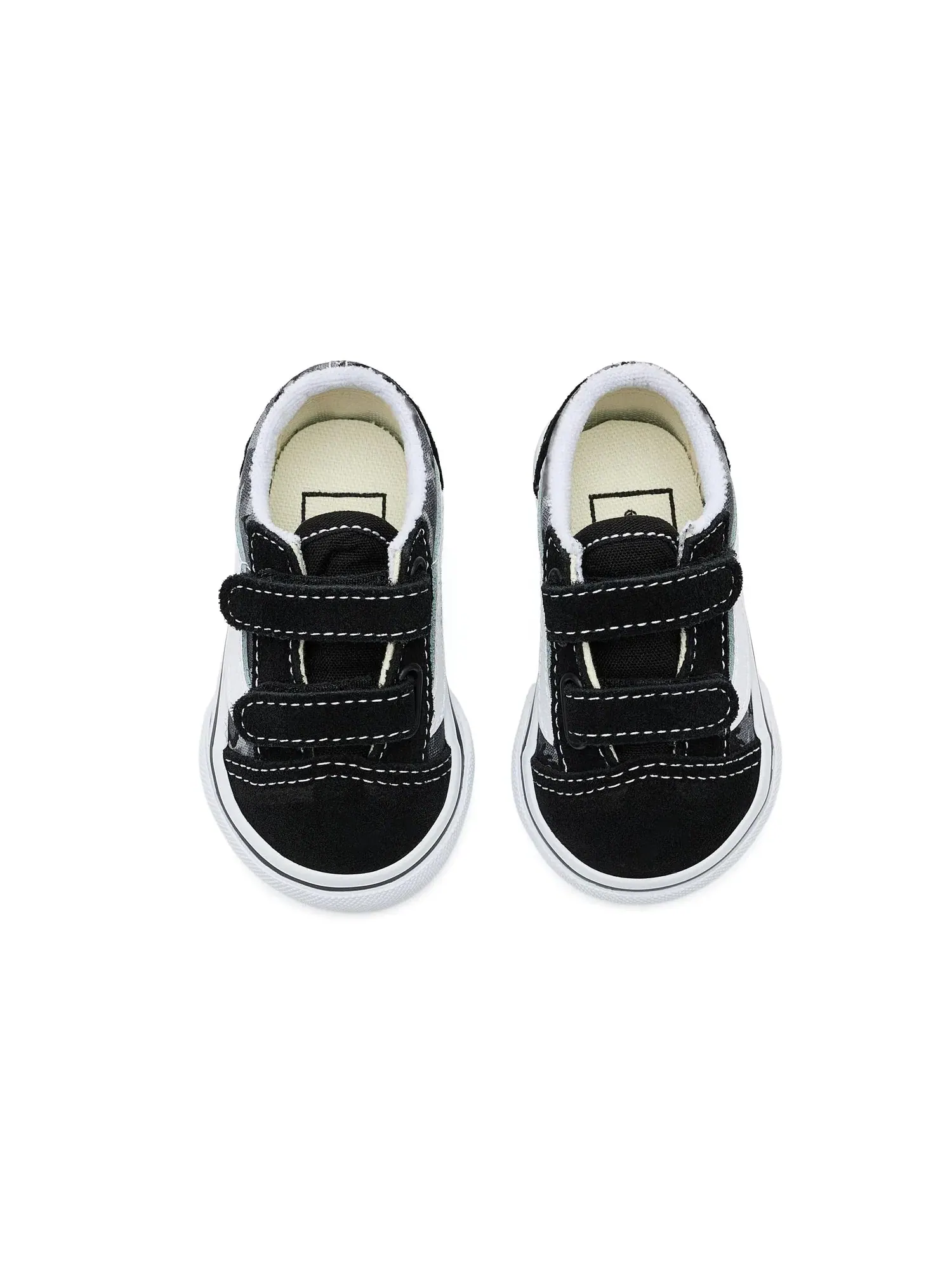 Кроссовки Old Skool V (для младенцев и малышей) Vans Kids — изображение 2 из 4, черный/светлый серый