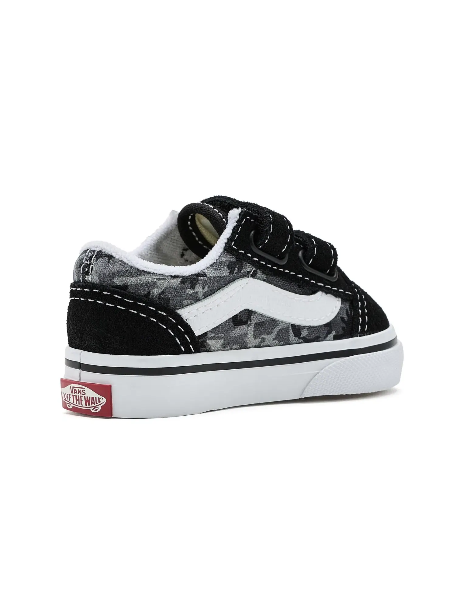 Кроссовки Old Skool V (для младенцев и малышей) Vans Kids — изображение 3 из 4, черный/светлый серый