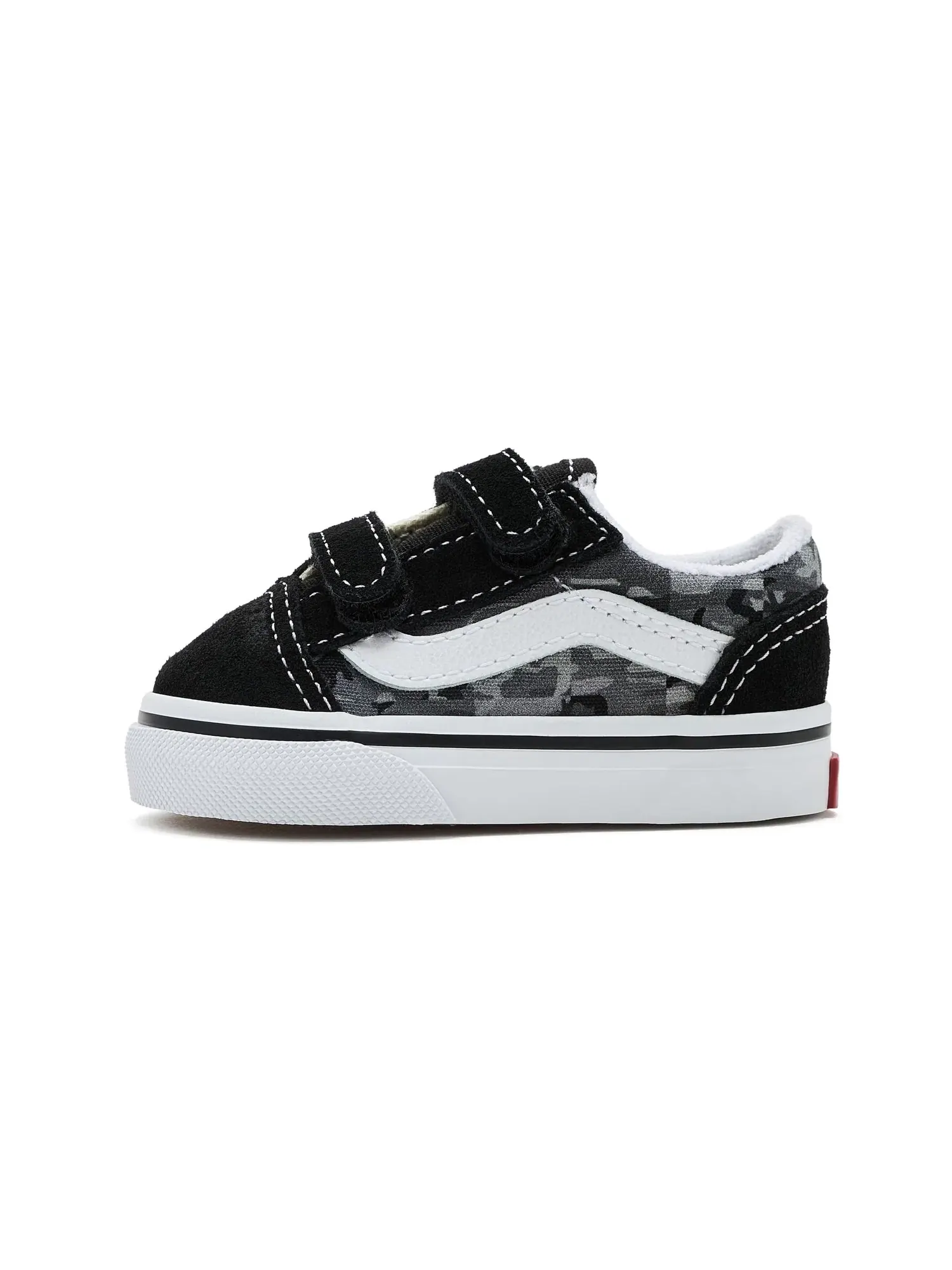 Кроссовки Old Skool V (для младенцев и малышей) Vans Kids — изображение 4 из 4, черный/светлый серый