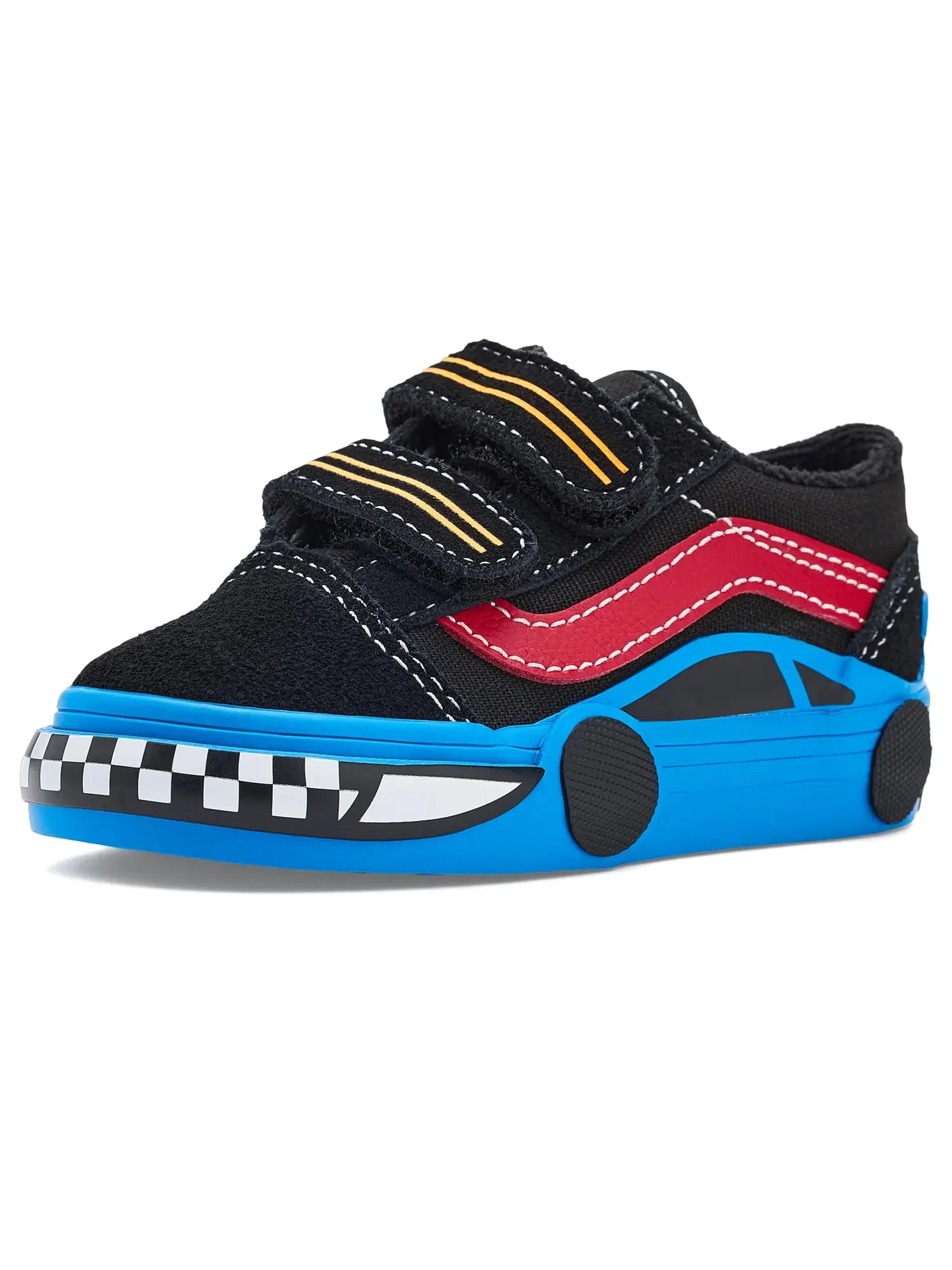 Кроссовки Old Skool V (для младенцев и малышей) Vans Kids — изображение 1 из 4, черный/синий