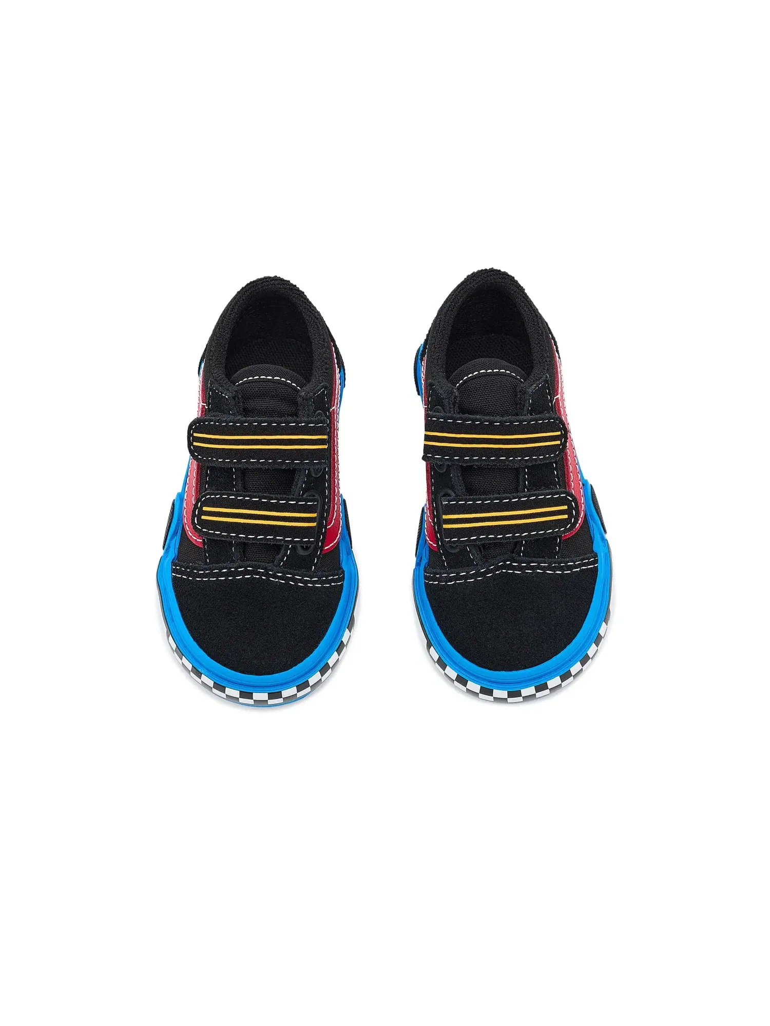 Кроссовки Old Skool V (для младенцев и малышей) Vans Kids — изображение 2 из 4, черный/синий