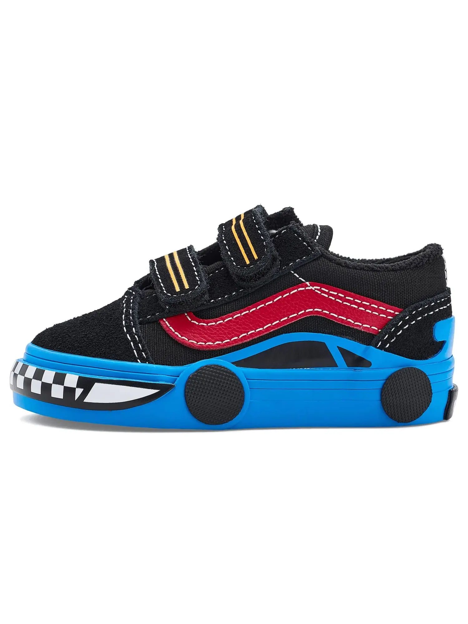 Кроссовки Old Skool V (для младенцев и малышей) Vans Kids — изображение 4 из 4, черный/синий
