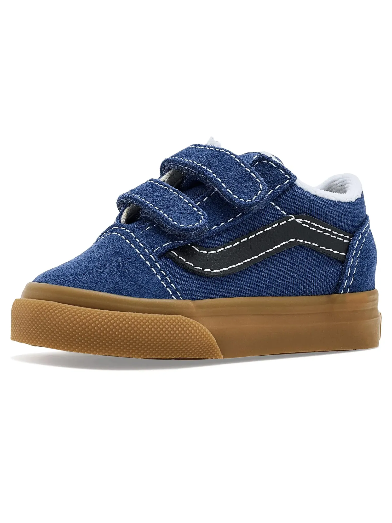 Кроссовки Old Skool V (для младенцев и малышей) Vans Kids — изображение 1 из 4, темно-синий
