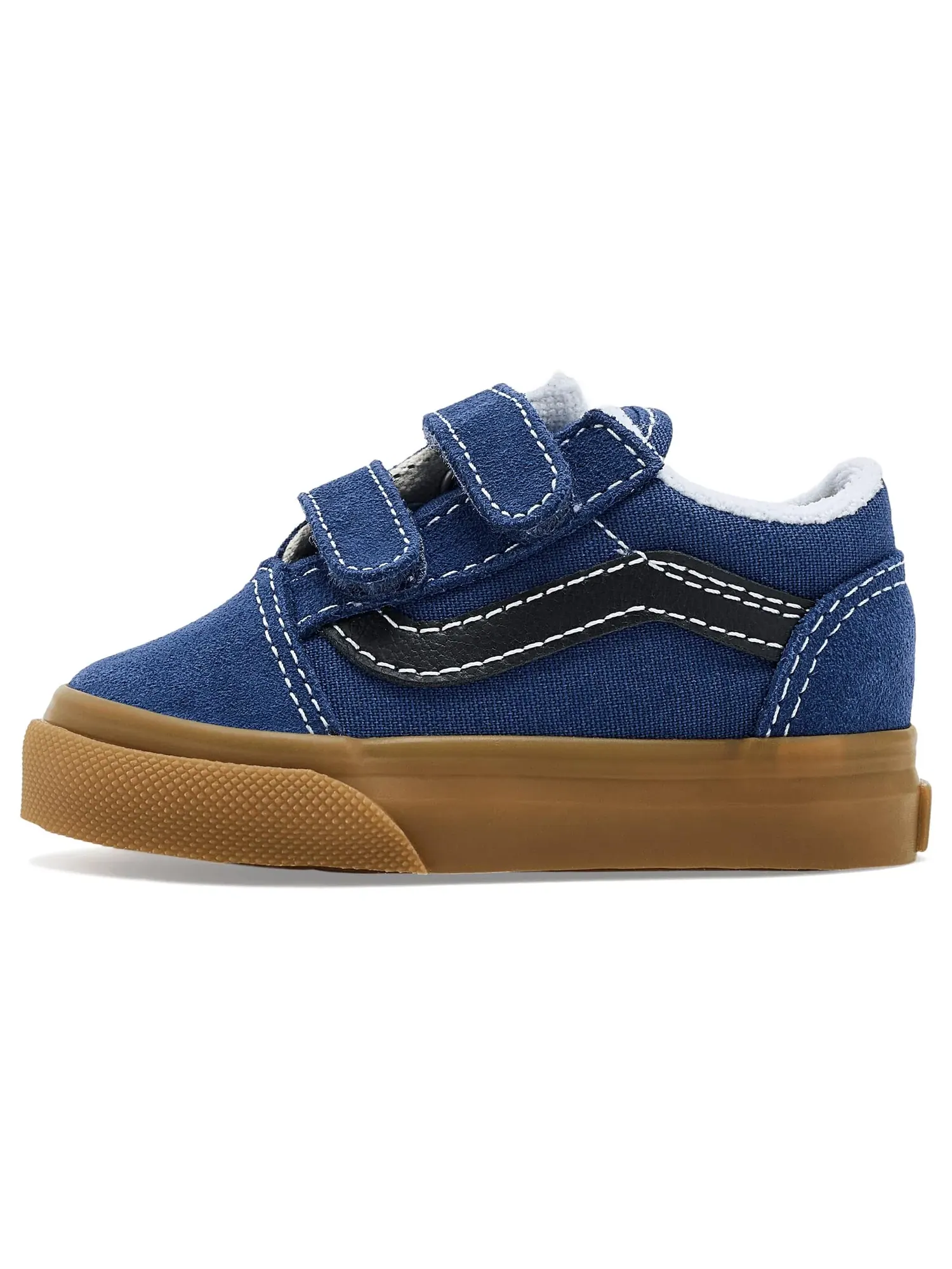 Кроссовки Old Skool V (для младенцев и малышей) Vans Kids — изображение 3 из 4, темно-синий