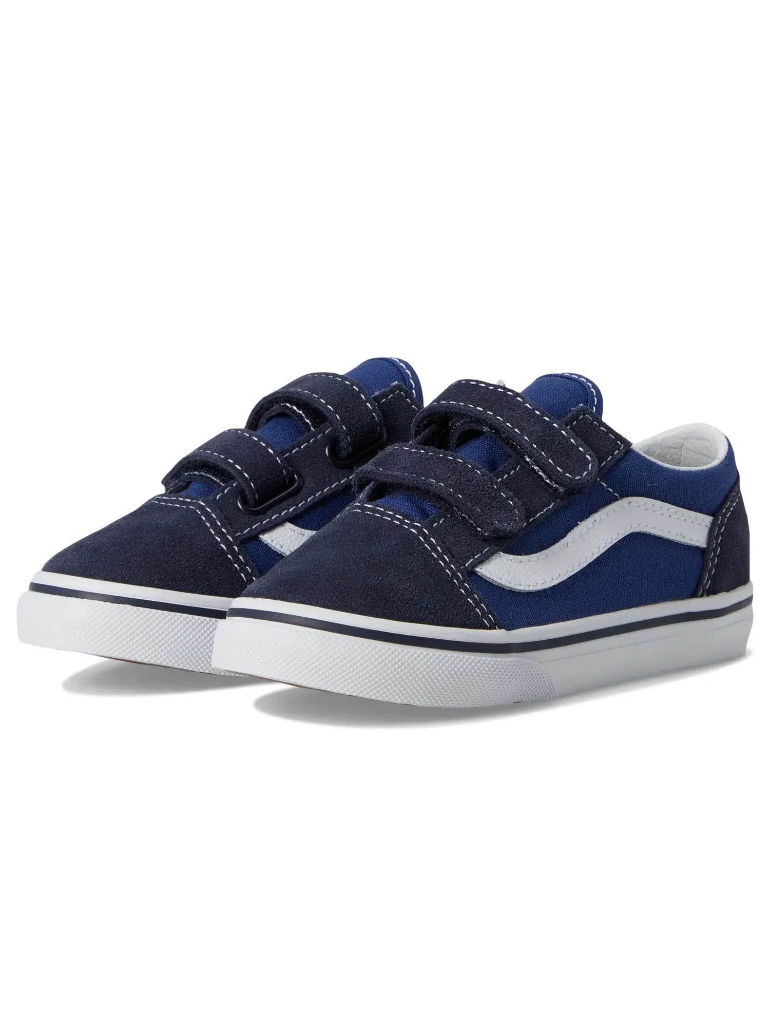 Кроссовки Old Skool V (для младенцев и малышей) Vans Kids — изображение 1 из 4, темно-синий