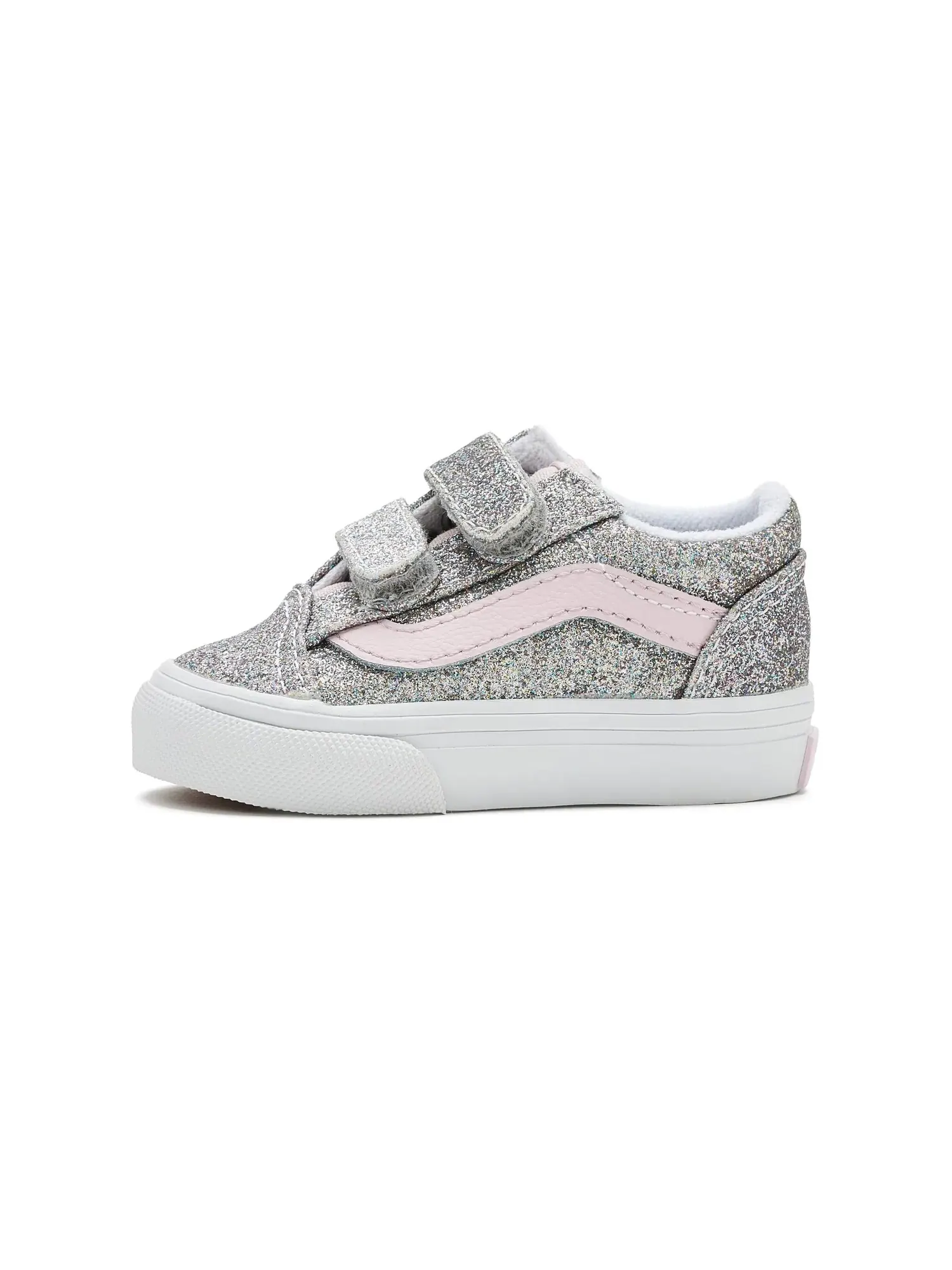 Кроссовки Old Skool V (для младенцев и малышей) Vans Kids — изображение 4 из 4, серебристый/бледный