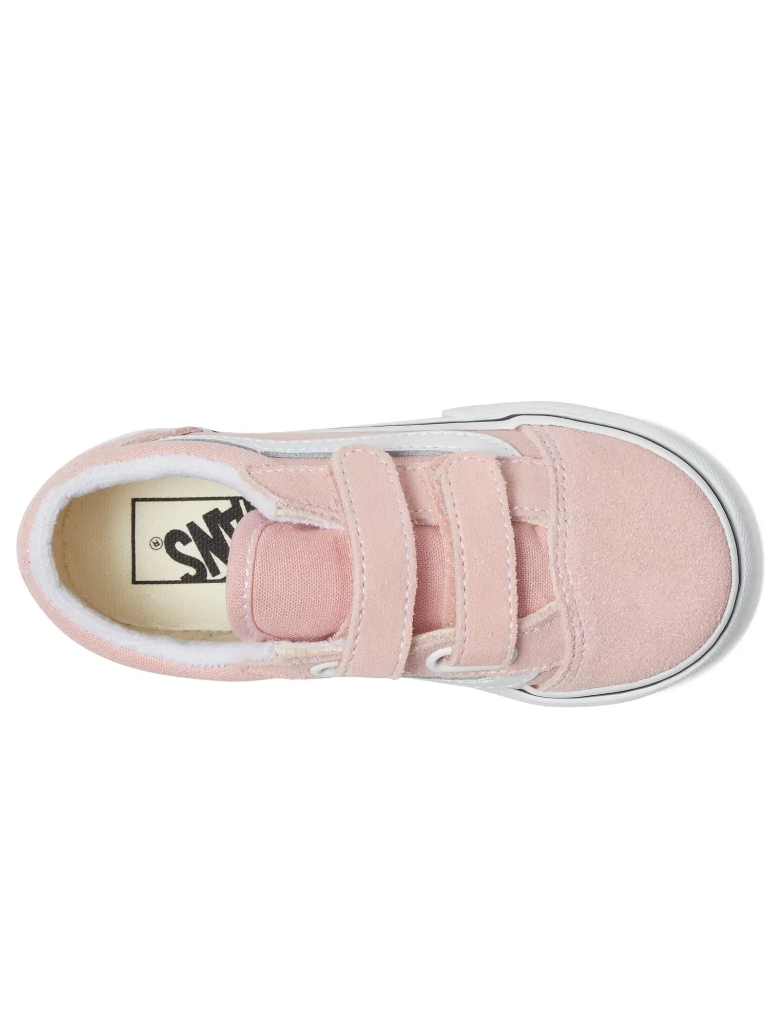 Кроссовки Old Skool V (для младенцев и малышей) Vans Kids — изображение 2 из 4, розовый/белый