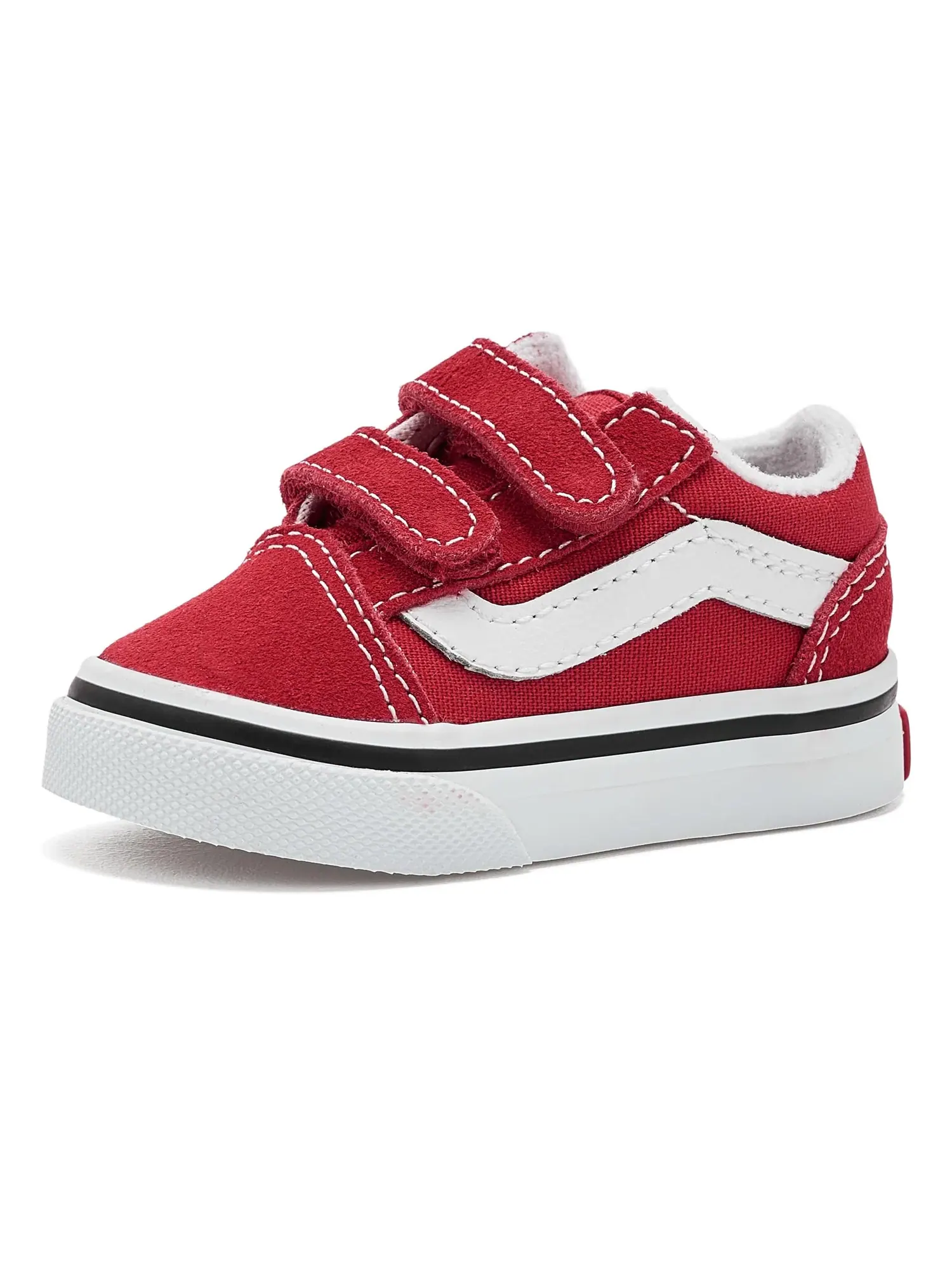 Кроссовки Old Skool V (для младенцев и малышей) Vans Kids — изображение 1 из 4, красный/белый