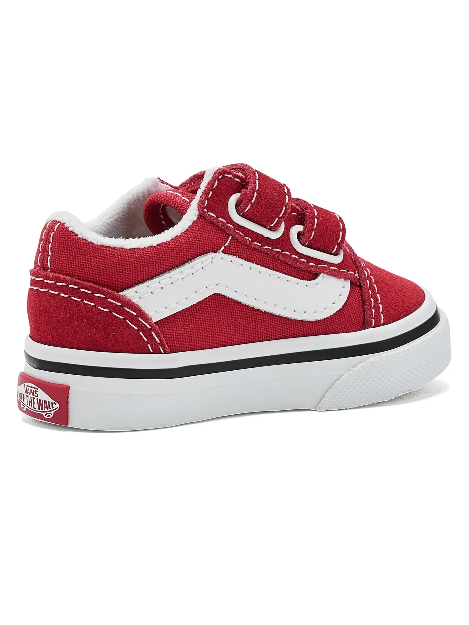 Кроссовки Old Skool V (для младенцев и малышей) Vans Kids — изображение 3 из 4, красный/белый