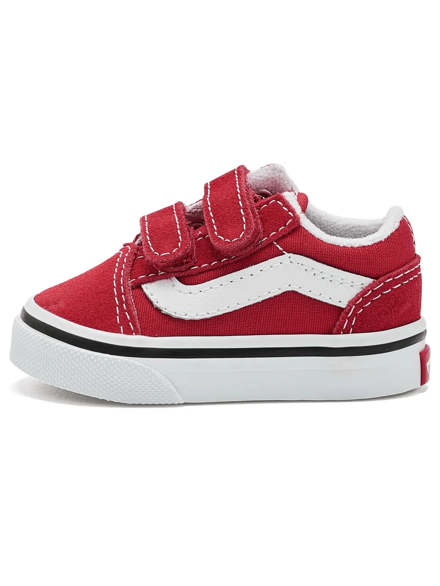 Кроссовки Old Skool V (для младенцев и малышей) Vans Kids — изображение 4 из 4, красный/белый