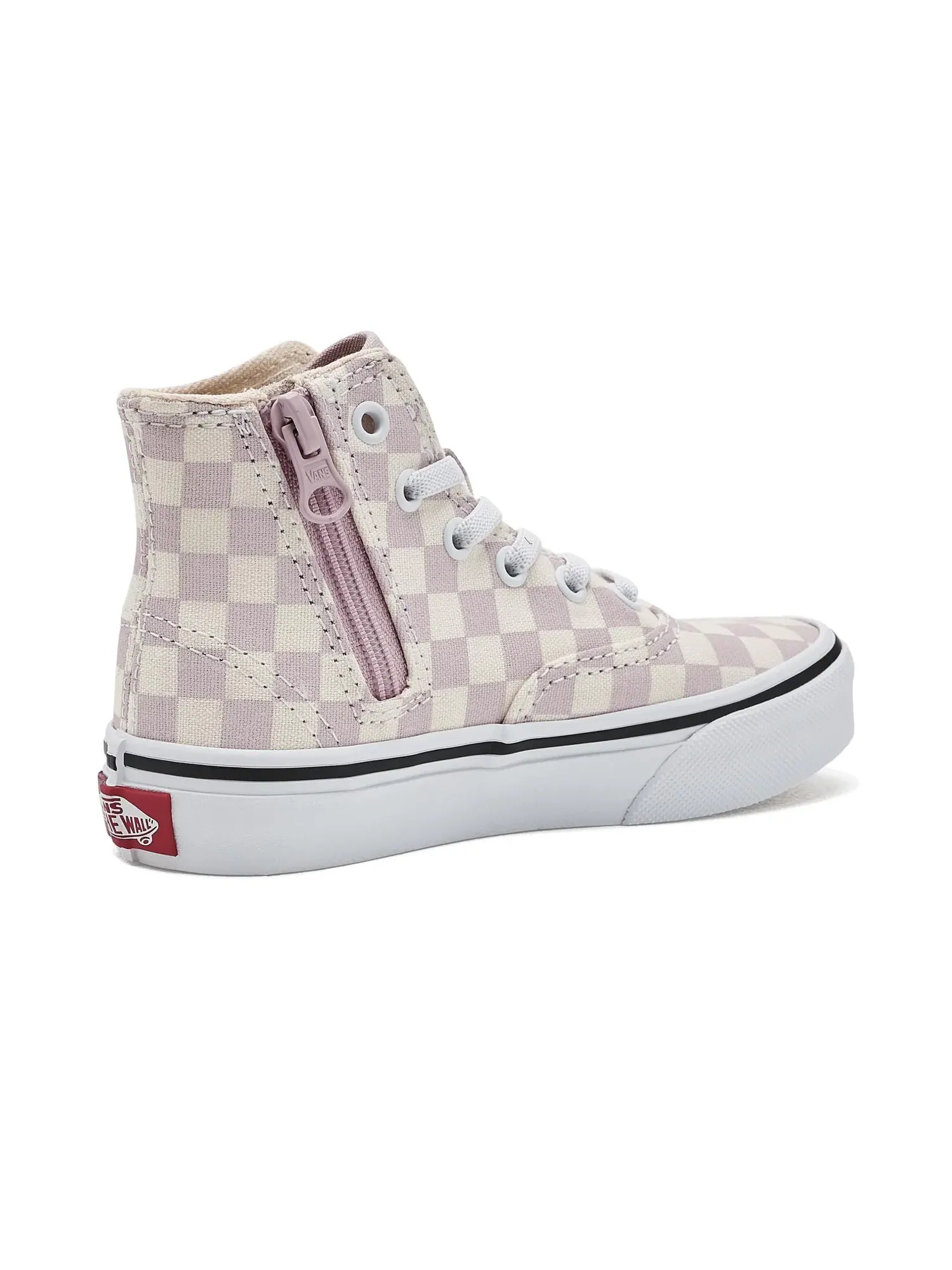Кроссовки Authentic Hi 2.0 Zip (для маленьких детей) Vans Kids — изображение 3 из 4, бледный розовый