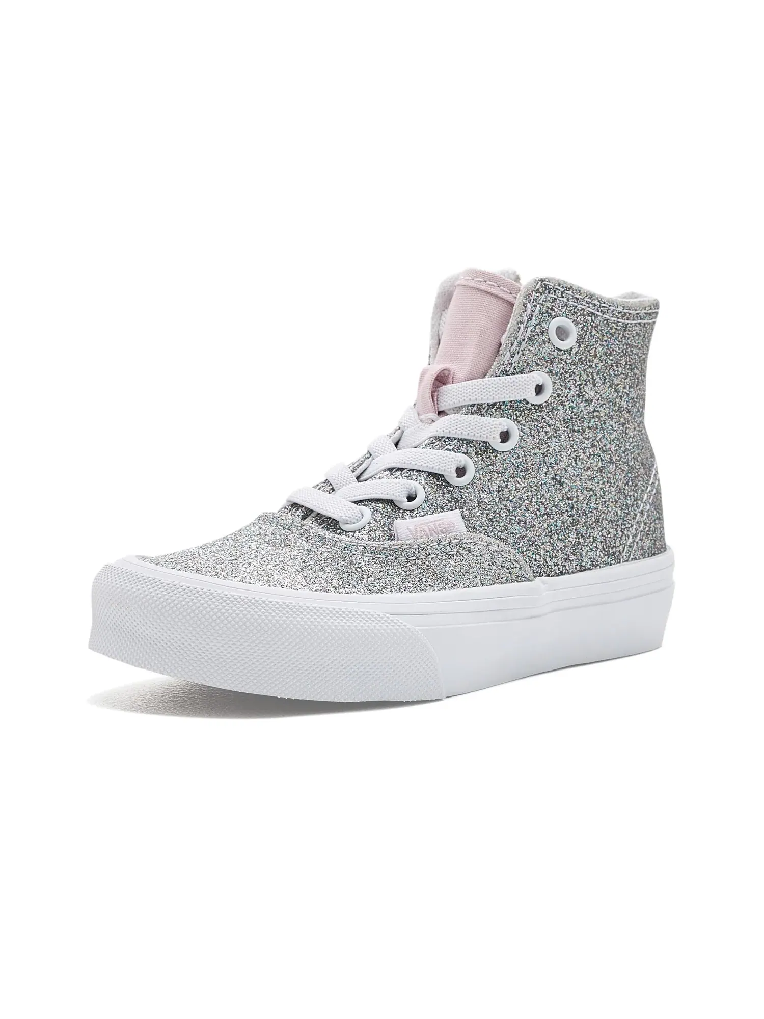 Кроссовки Authentic Hi 2.0 Zip (для маленьких детей) Vans Kids — изображение 1 из 4, бледный розовый