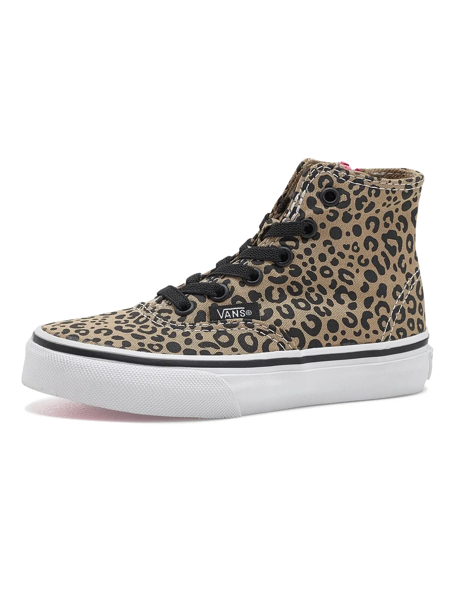 Кроссовки Authentic Hi 2.0 Zip (для маленьких детей) Vans Kids — изображение 1 из 4, розовый