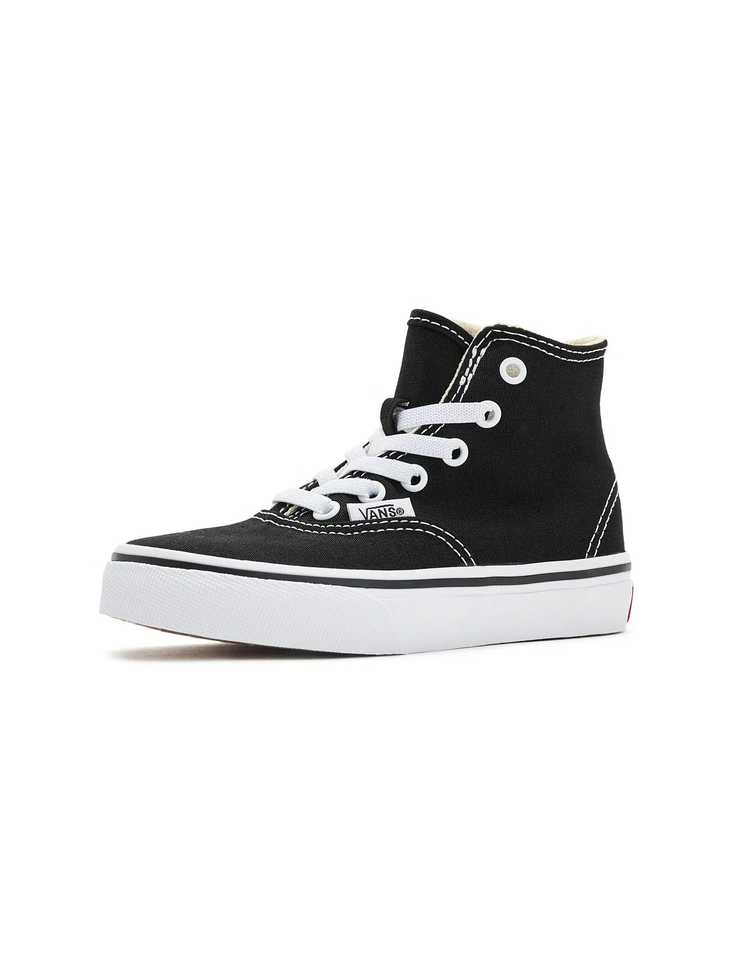 Кроссовки Authentic Hi 2.0 Zip (для маленьких детей) Vans Kids — изображение 1 из 4, черный/белый