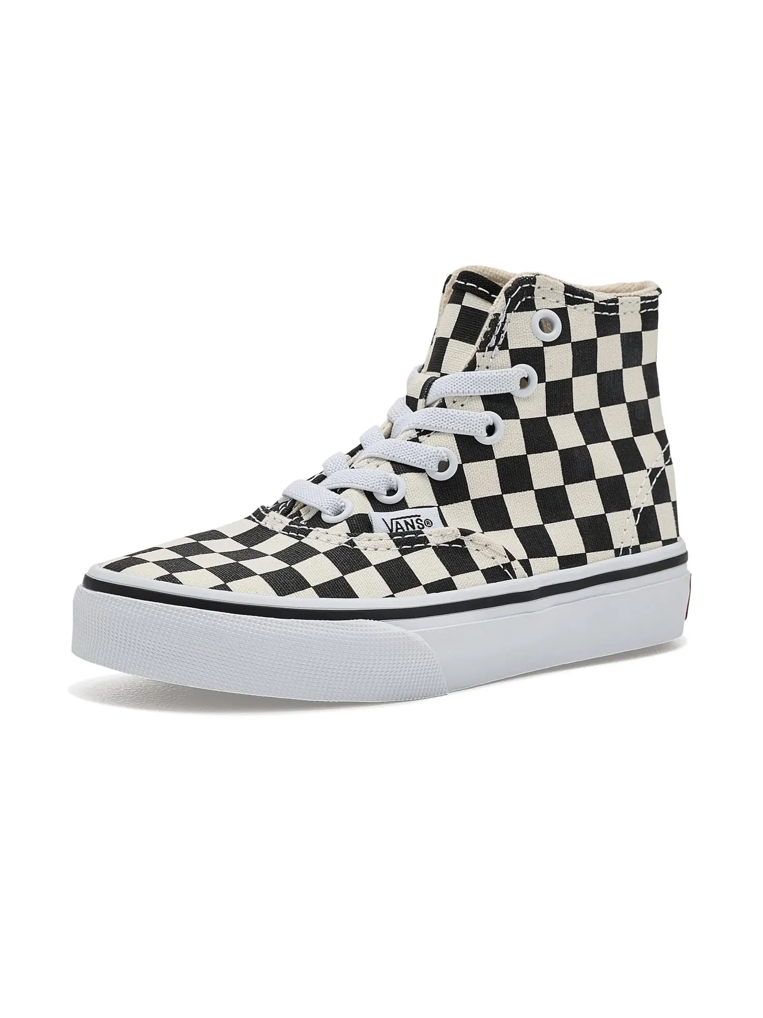 Кроссовки Authentic Hi 2.0 Zip (для маленьких детей) Vans Kids — изображение 1 из 4, черный/белый