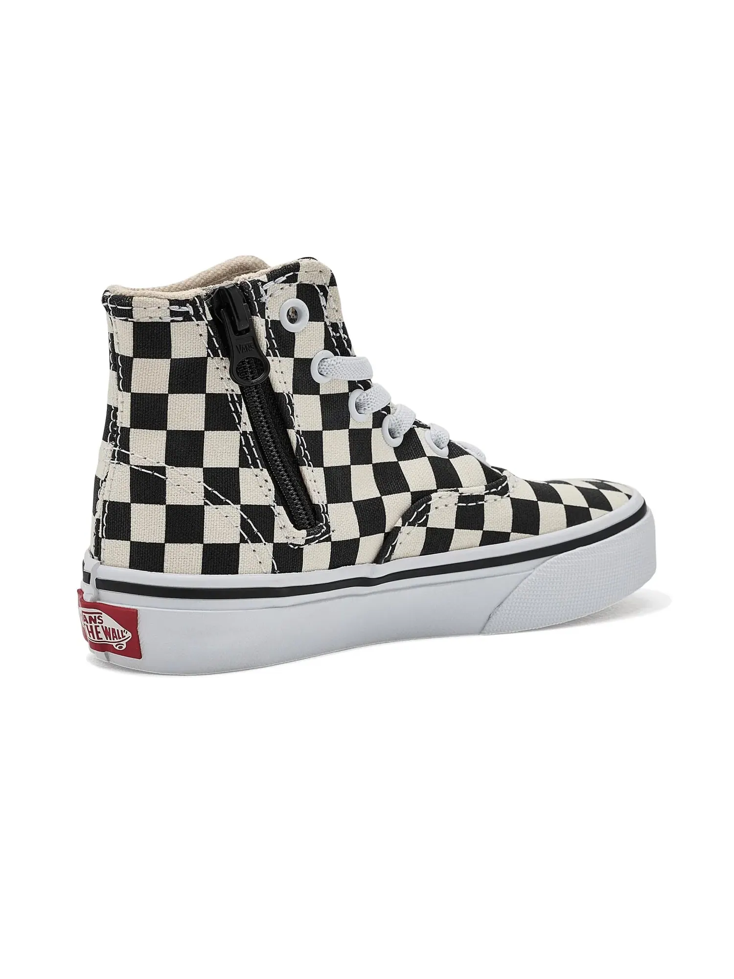 Кроссовки Authentic Hi 2.0 Zip (для маленьких детей) Vans Kids — изображение 3 из 4, черный/белый