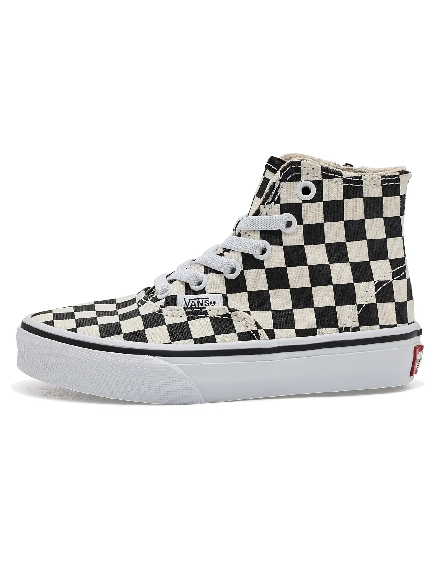 Кроссовки Authentic Hi 2.0 Zip (для маленьких детей) Vans Kids — изображение 4 из 4, черный/белый