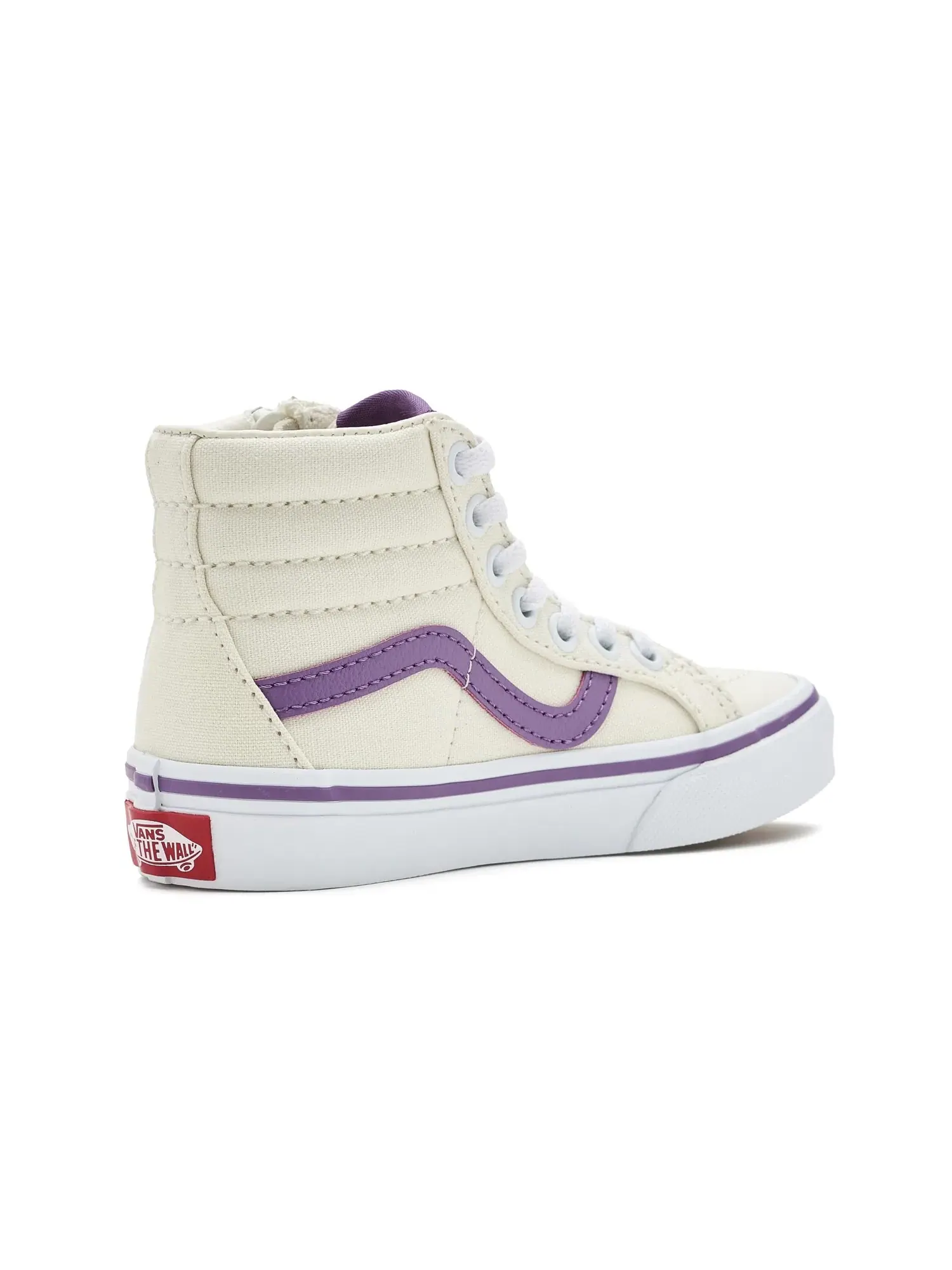 Кроссовки Sk8-Hi Reissue Side Zip (для маленьких детей) Vans Kids — изображение 3 из 4, бежевый
