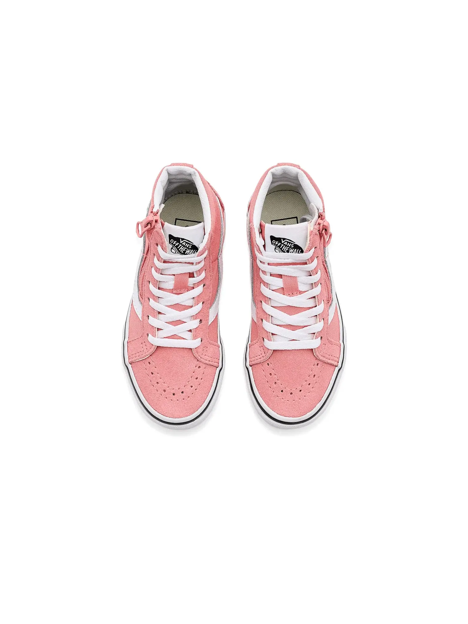 Кроссовки Sk8-Hi Reissue Side Zip (для маленьких детей) Vans Kids — изображение 2 из 4, розовый
