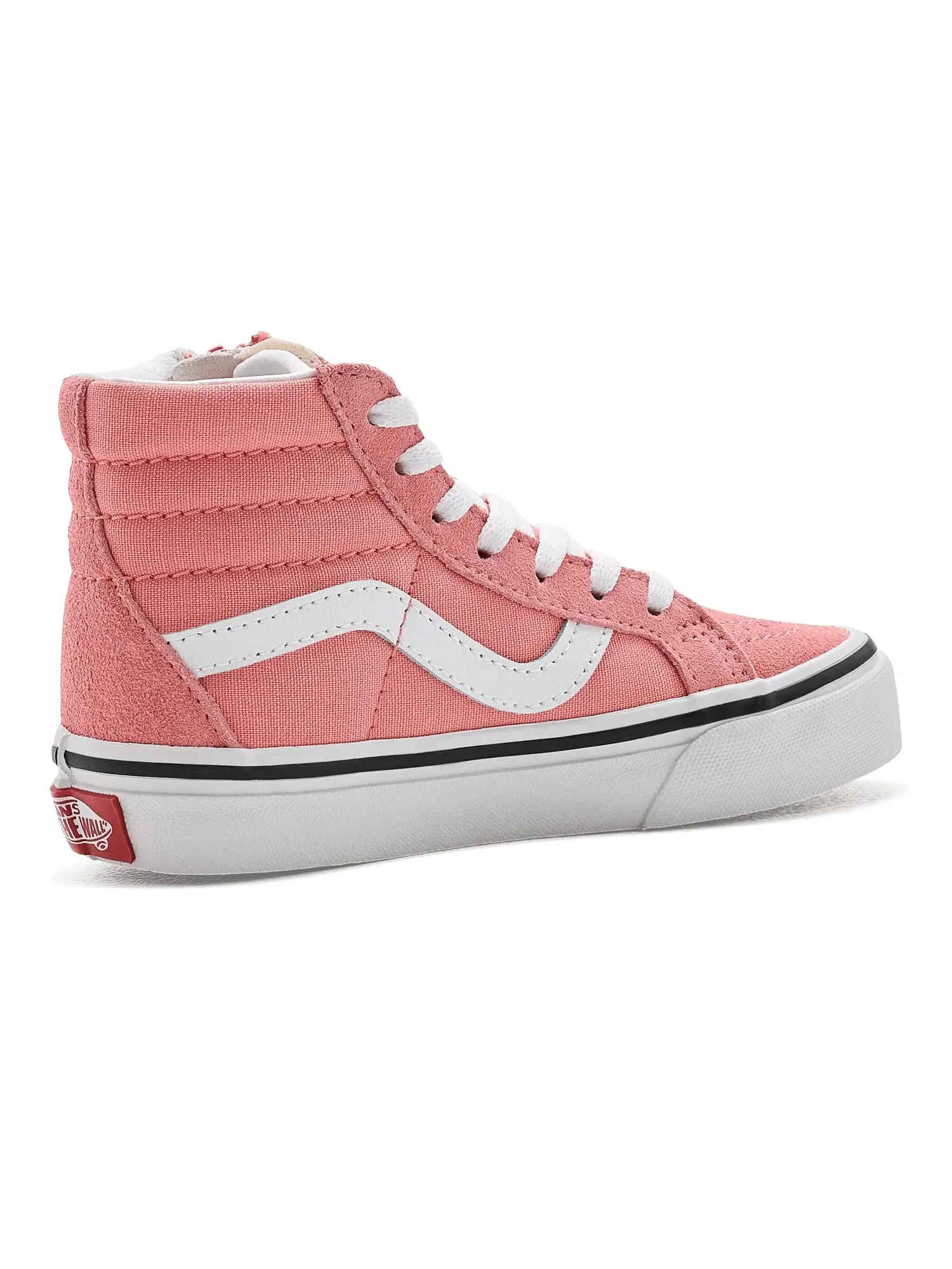 Кроссовки Sk8-Hi Reissue Side Zip (для маленьких детей) Vans Kids — изображение 3 из 4, розовый