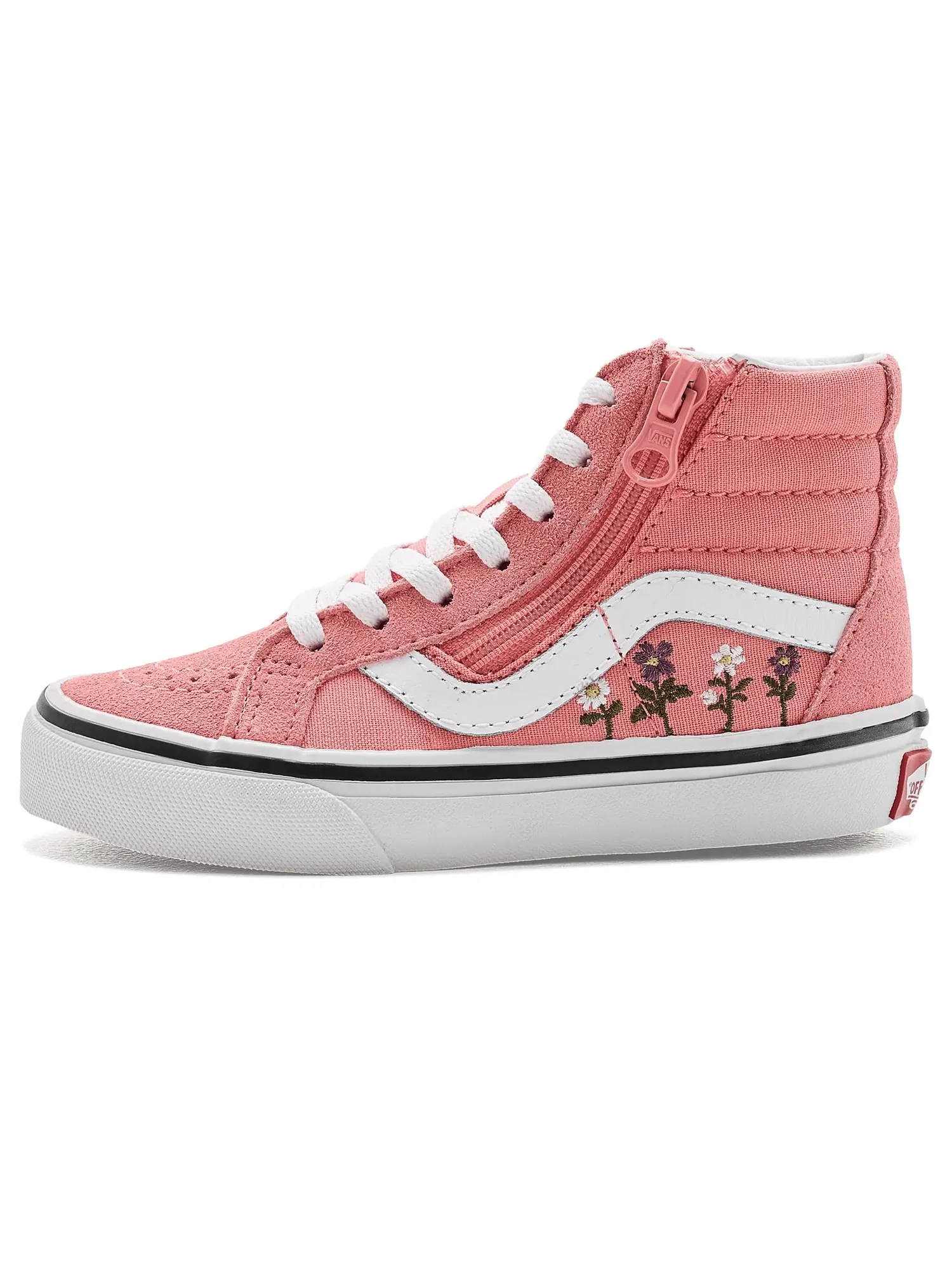 Кроссовки Sk8-Hi Reissue Side Zip (для маленьких детей) Vans Kids — изображение 4 из 4, розовый