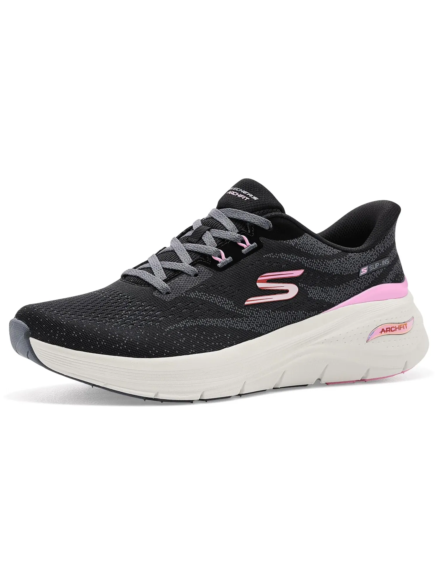 Кроссовки Arch Fit 3.0 Hands Free Slip-Ins Skechers — изображение 1 из 4, черный мульти