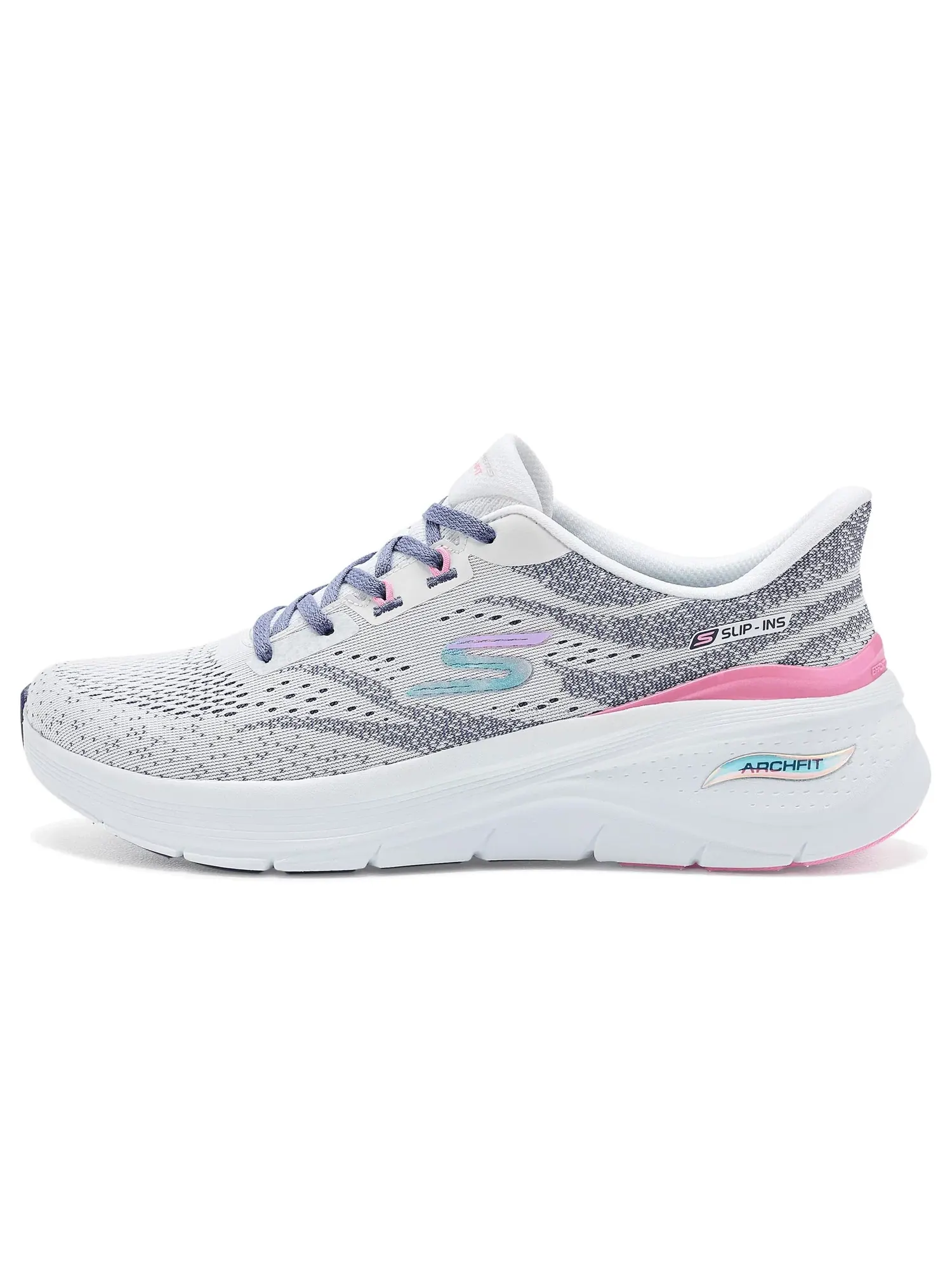 Кроссовки Arch Fit 3.0 Hands Free Slip-Ins Skechers — изображение 4 из 4, белый мульти