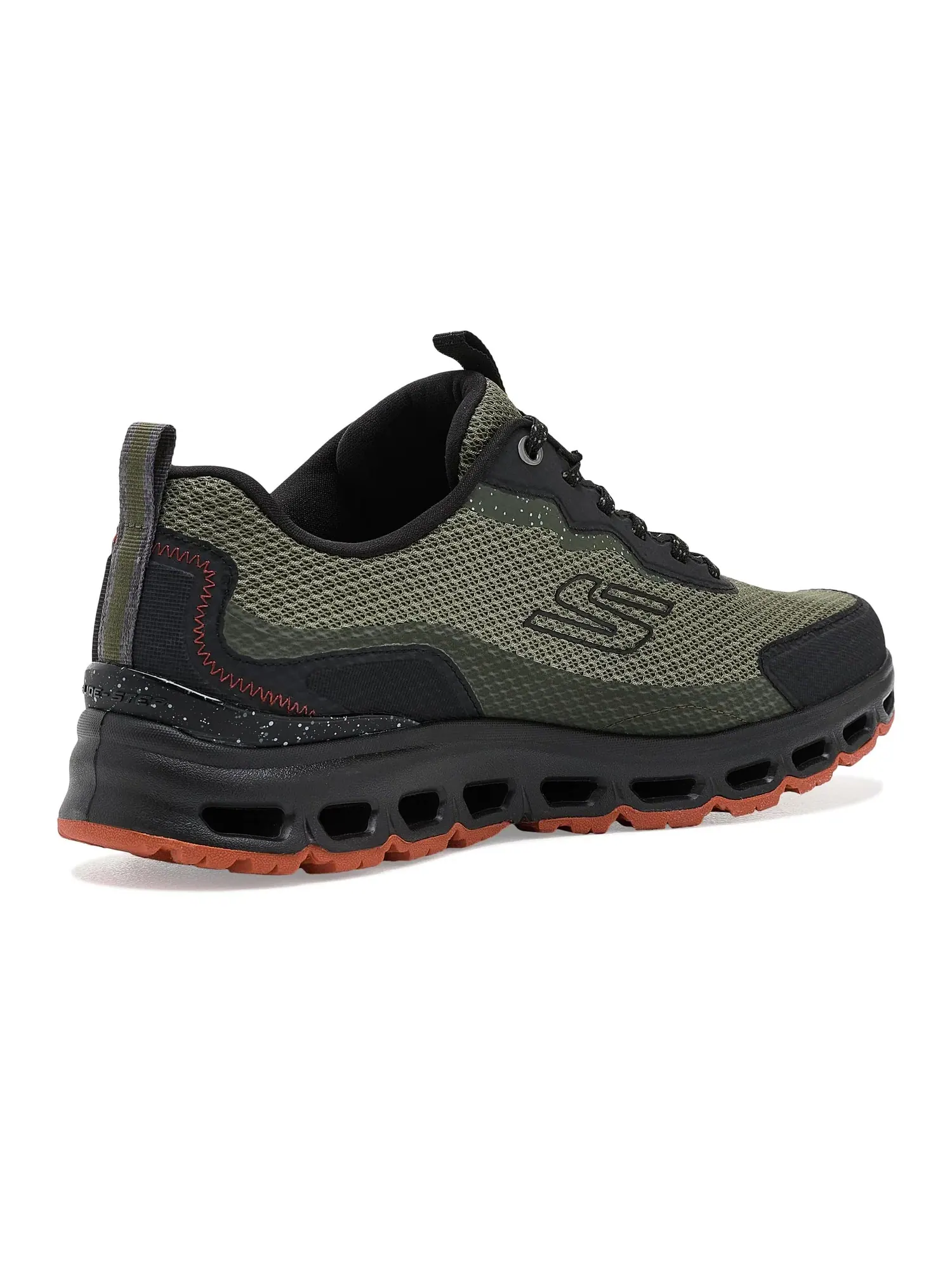 Кроссовки Arch Fit Glide-Step AT Barnard Hill Skechers — изображение 3 из 4, оливковый/черный