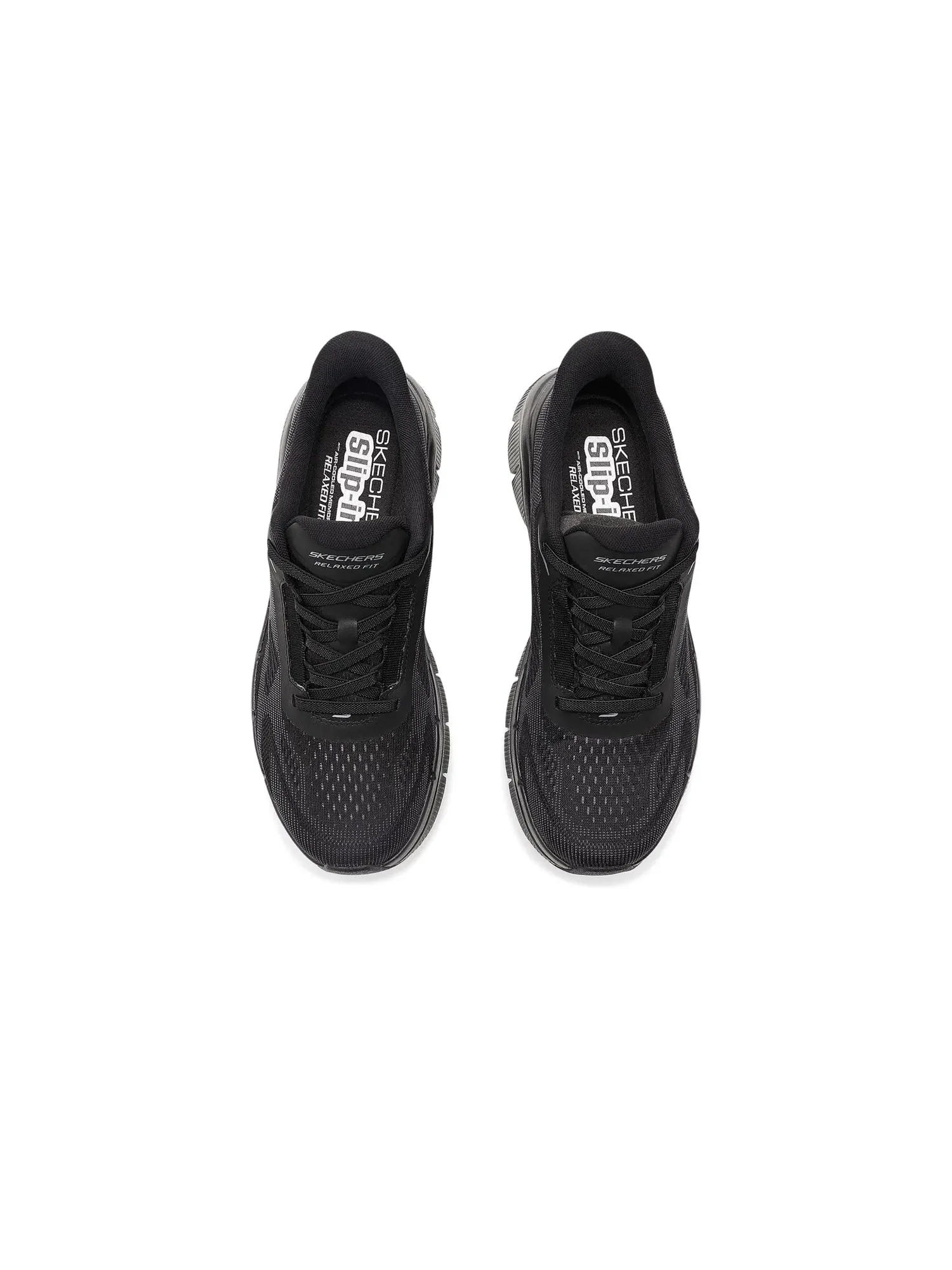 Кроссовки Relaxed Fit Flex Zayder Hands-Free Slip-In Skechers — изображение 2 из 4, черный/черный