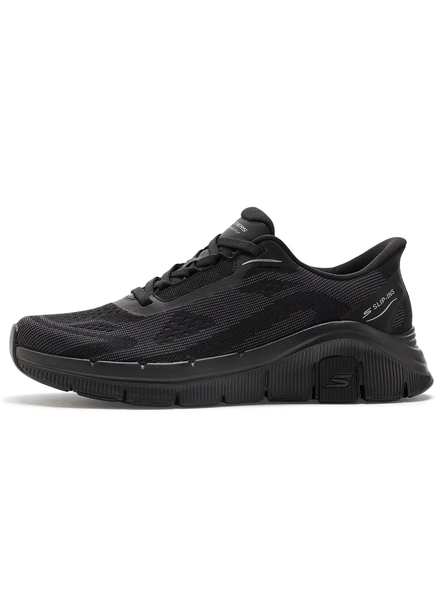 Кроссовки Relaxed Fit Flex Zayder Hands-Free Slip-In Skechers — изображение 4 из 4, черный/черный