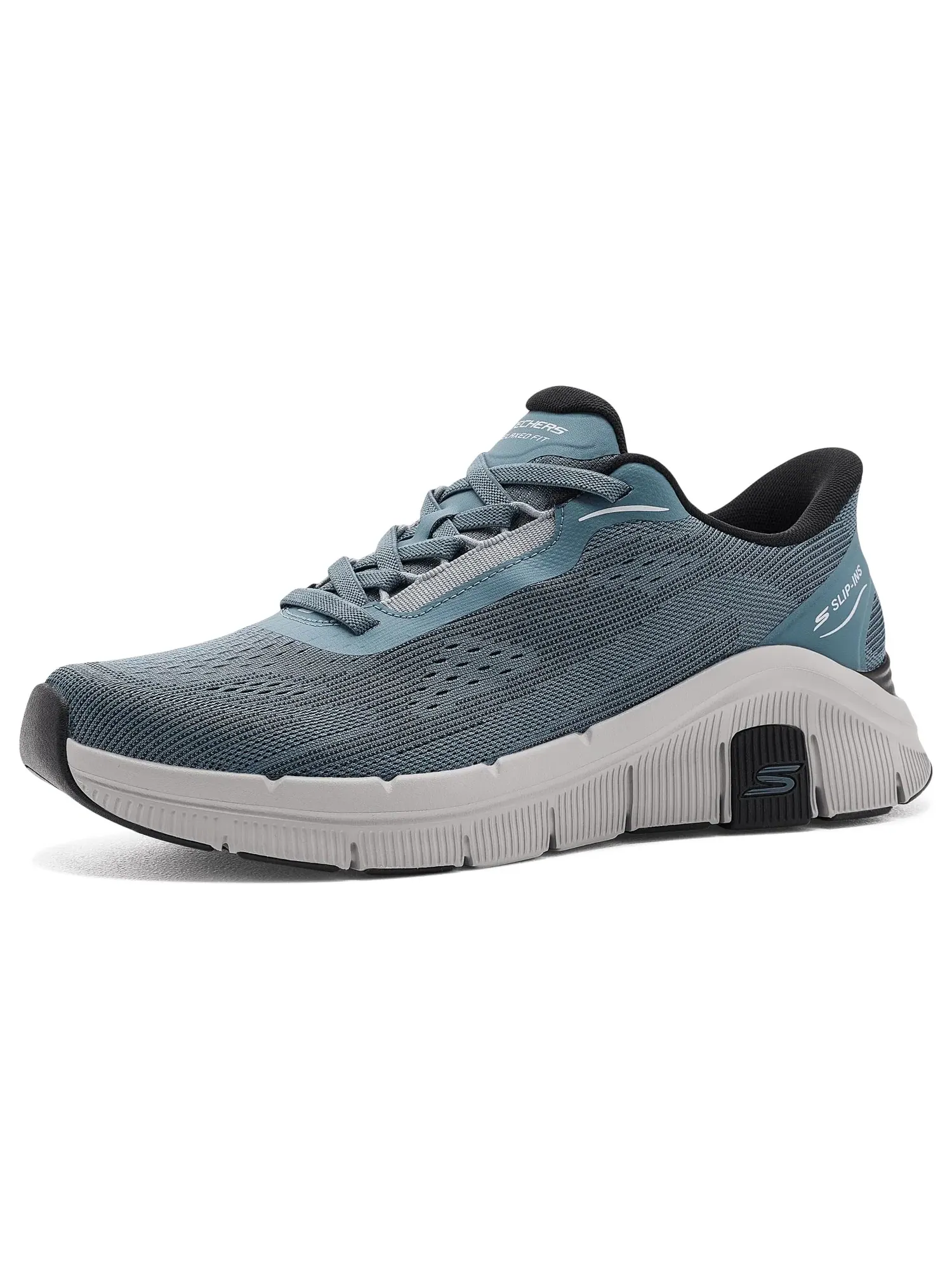 Кроссовки Relaxed Fit Flex Zayder Hands-Free Slip-In Skechers — изображение 1 из 4, серый
