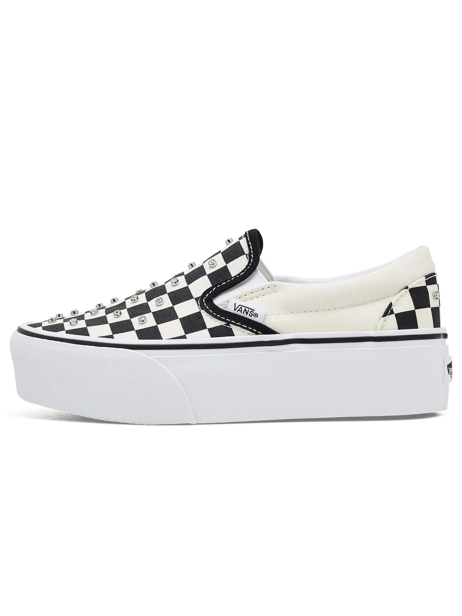 Классические накладные кеды Stackform (для детей постарше) Vans Kids — изображение 4 из 4, черный/белый