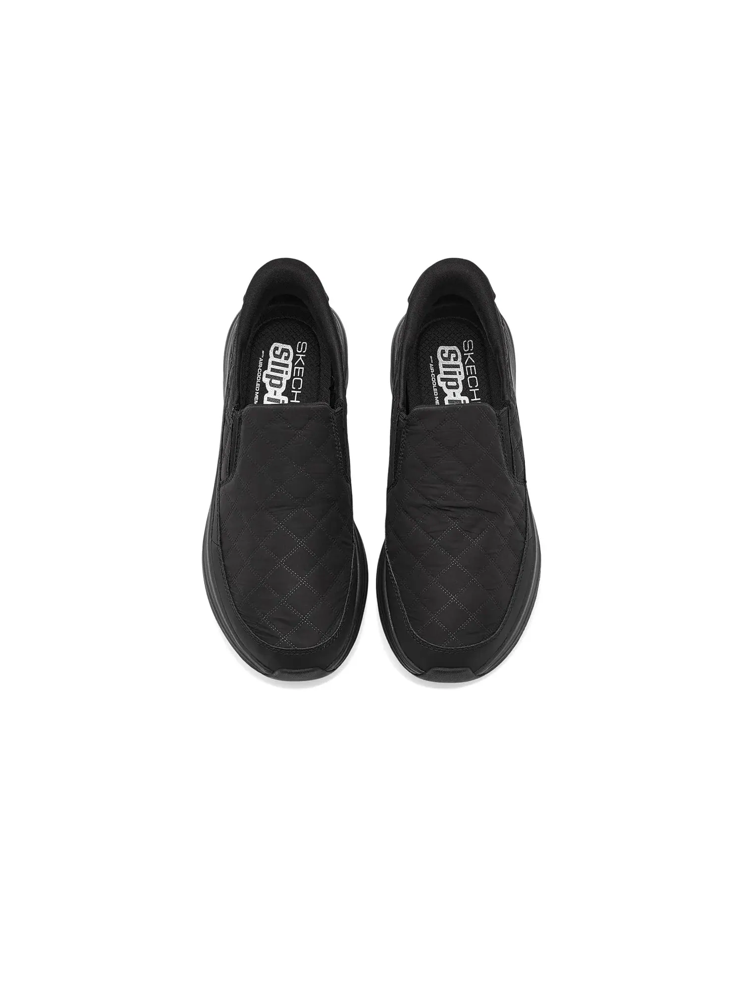 Кроссовки Contour Foam Cozy Fit Nordain Hands Free Slip-In Skechers — изображение 2 из 4, черный/черный