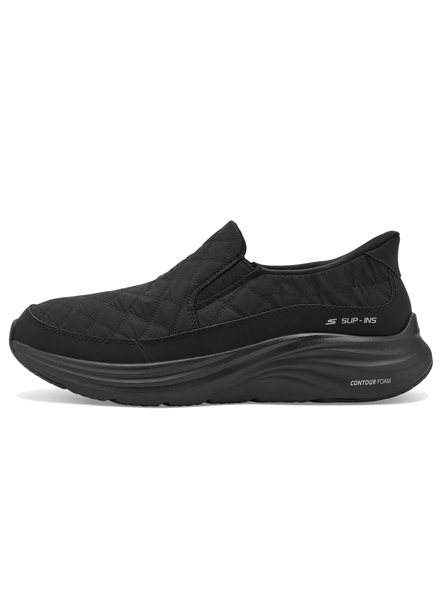 Кроссовки Contour Foam Cozy Fit Nordain Hands Free Slip-In Skechers — изображение 4 из 4, черный/черный