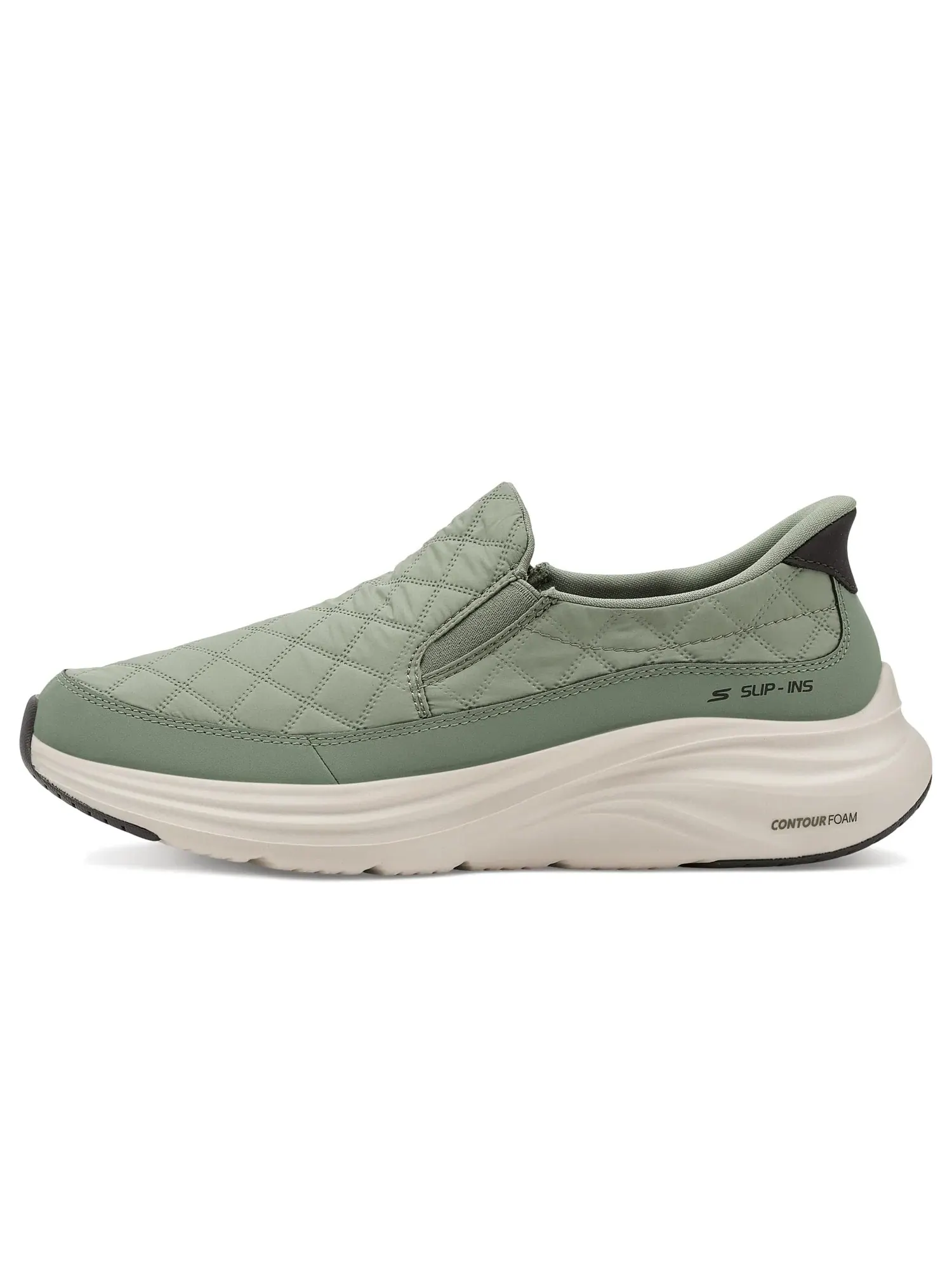 Кроссовки Contour Foam Cozy Fit Nordain Hands Free Slip-In Skechers — изображение 4 из 4, оливковый