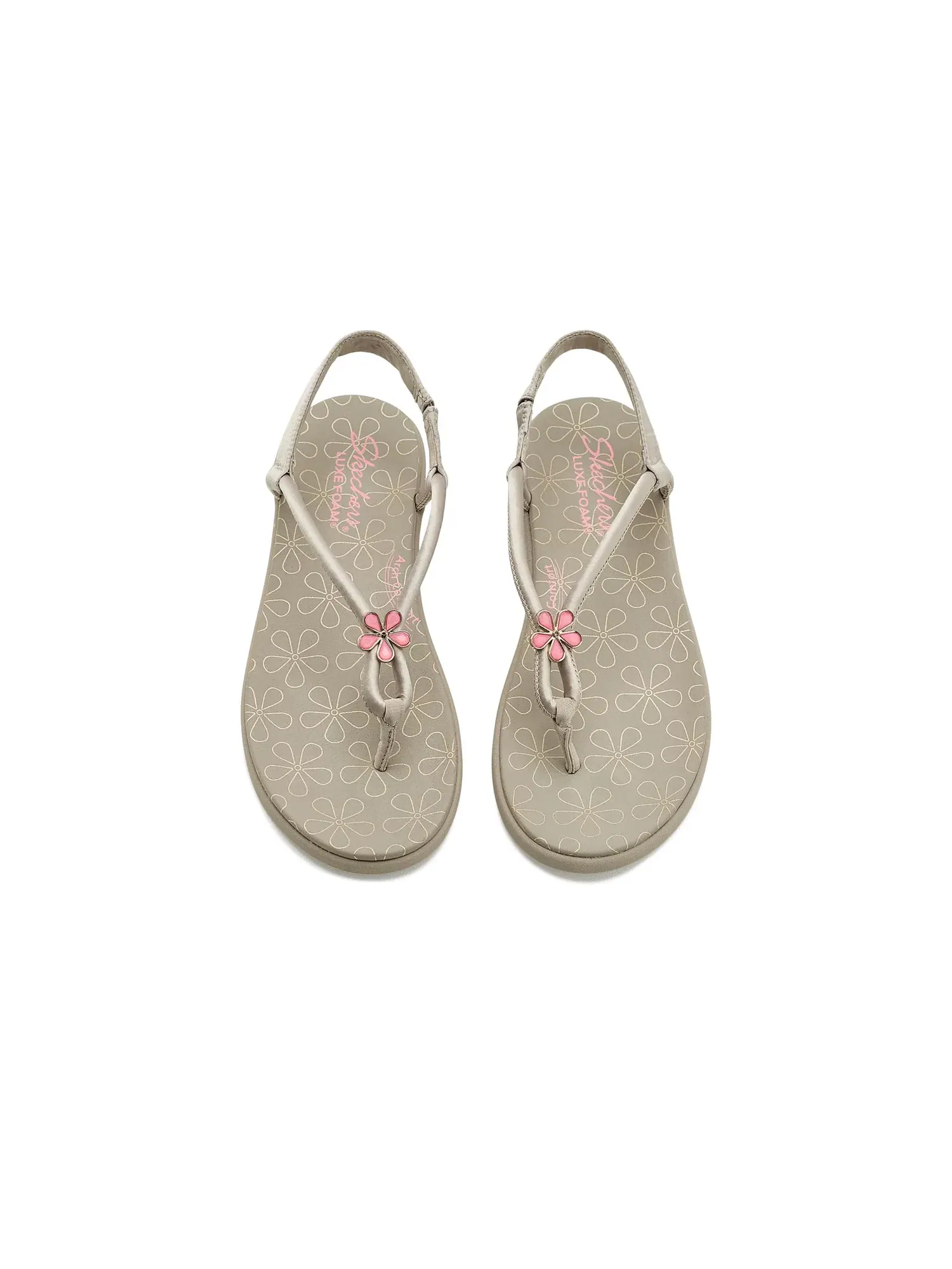Сандалии Meditation Luxe - Stunning Charm Skechers — изображение 2 из 4, тауп