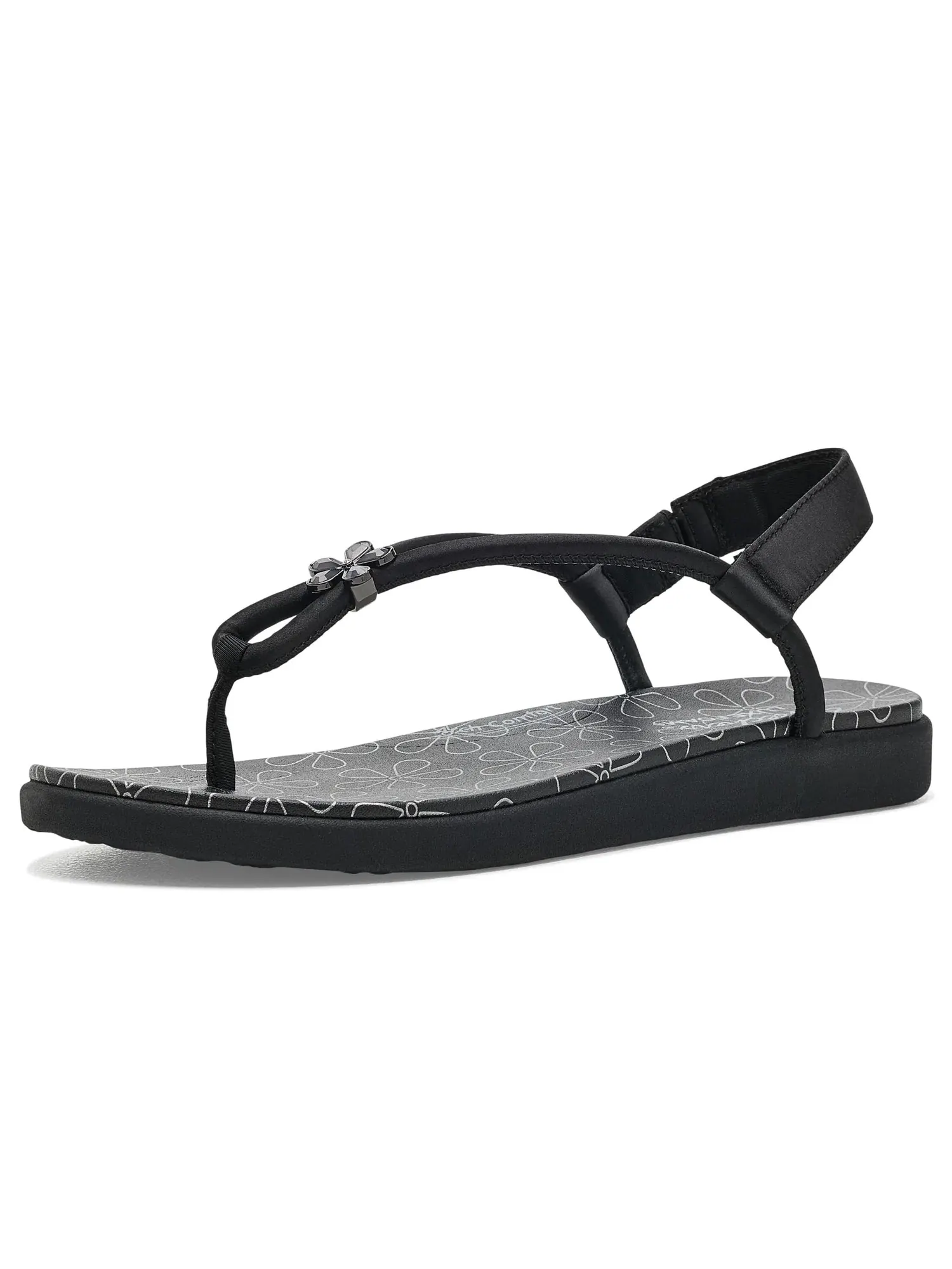 Сандалии Meditation Luxe - Stunning Charm Skechers — изображение 1 из 4, черный/черный