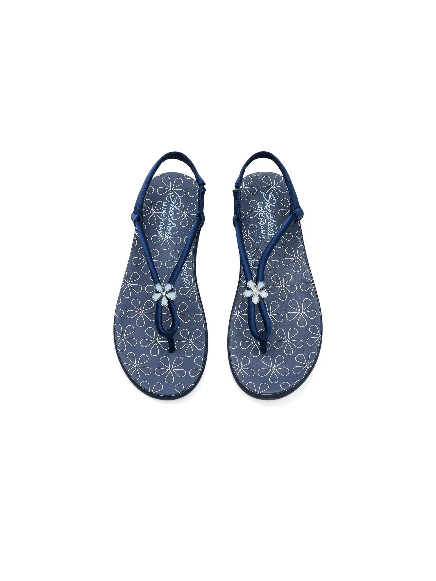 Сандалии Meditation Luxe - Stunning Charm Skechers — изображение 2 из 4, темно-синий