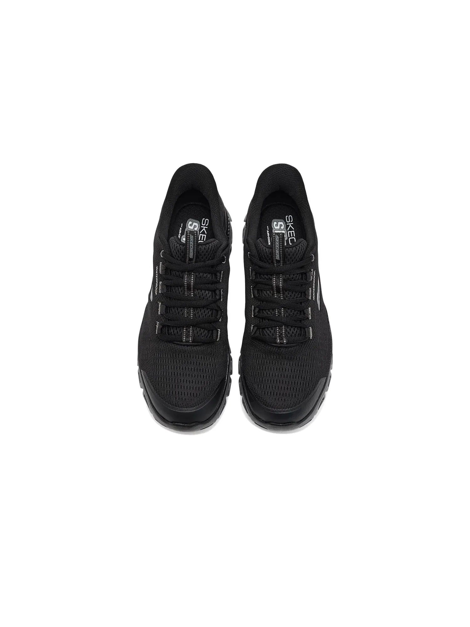 Водонепроницаемые кроссовки Glide-Step Sorran Hands-Free Slip-In Skechers — изображение 2 из 4, черный/темно-серый