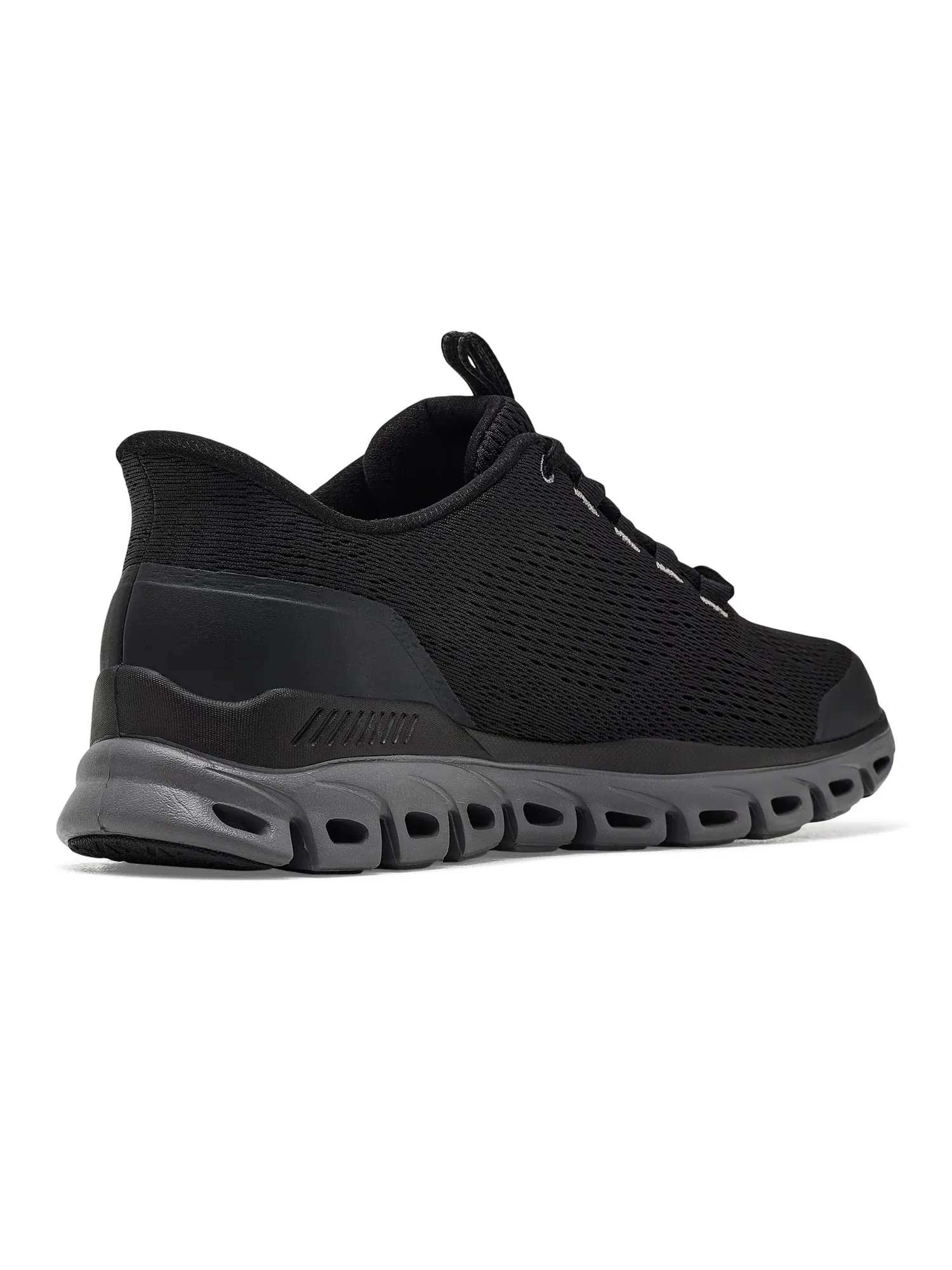 Водонепроницаемые кроссовки Glide-Step Sorran Hands-Free Slip-In Skechers — изображение 3 из 4, черный/темно-серый