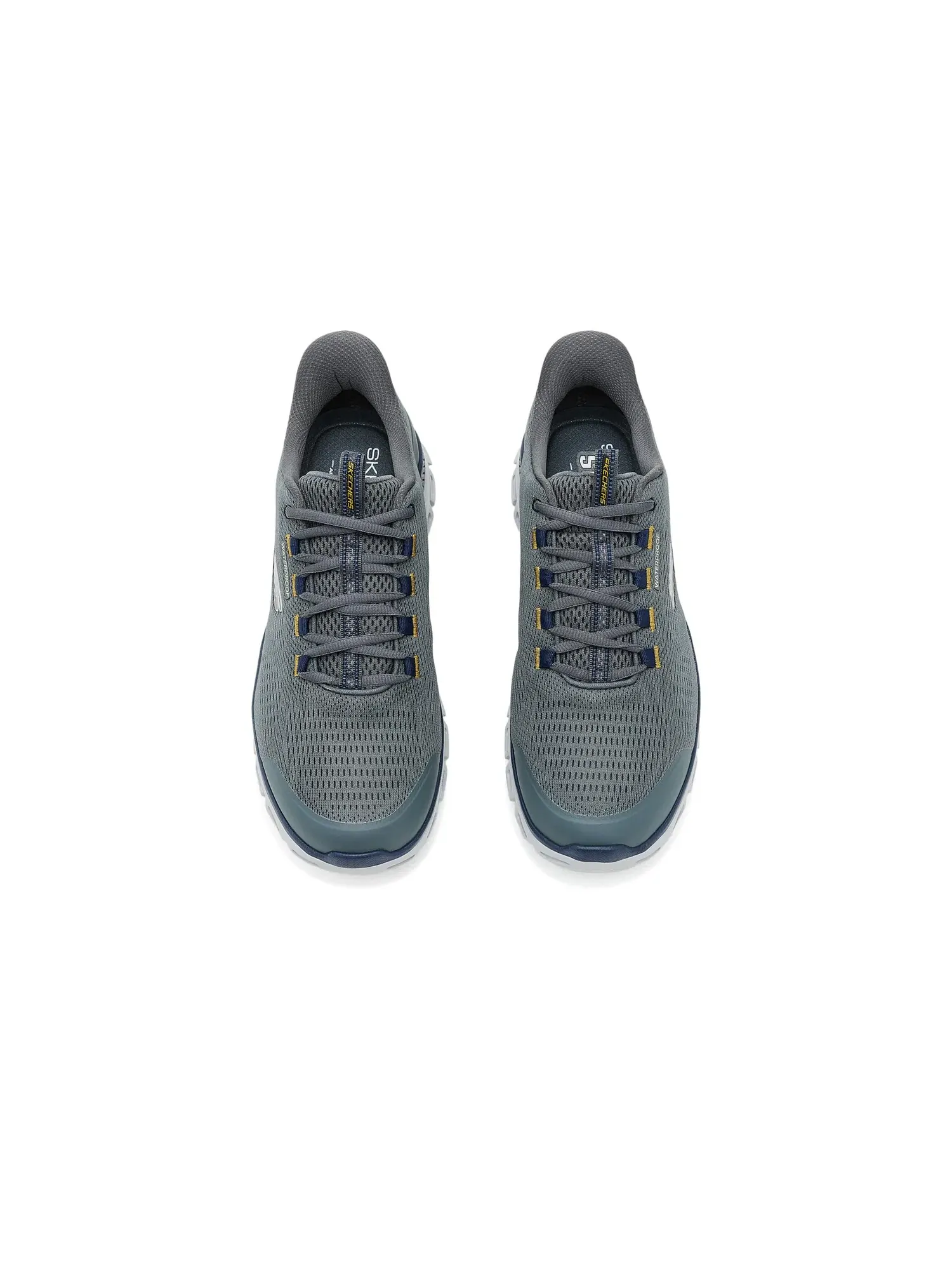 Водонепроницаемые кроссовки Glide-Step Sorran Hands-Free Slip-In Skechers — изображение 2 из 4, серый/мульти
