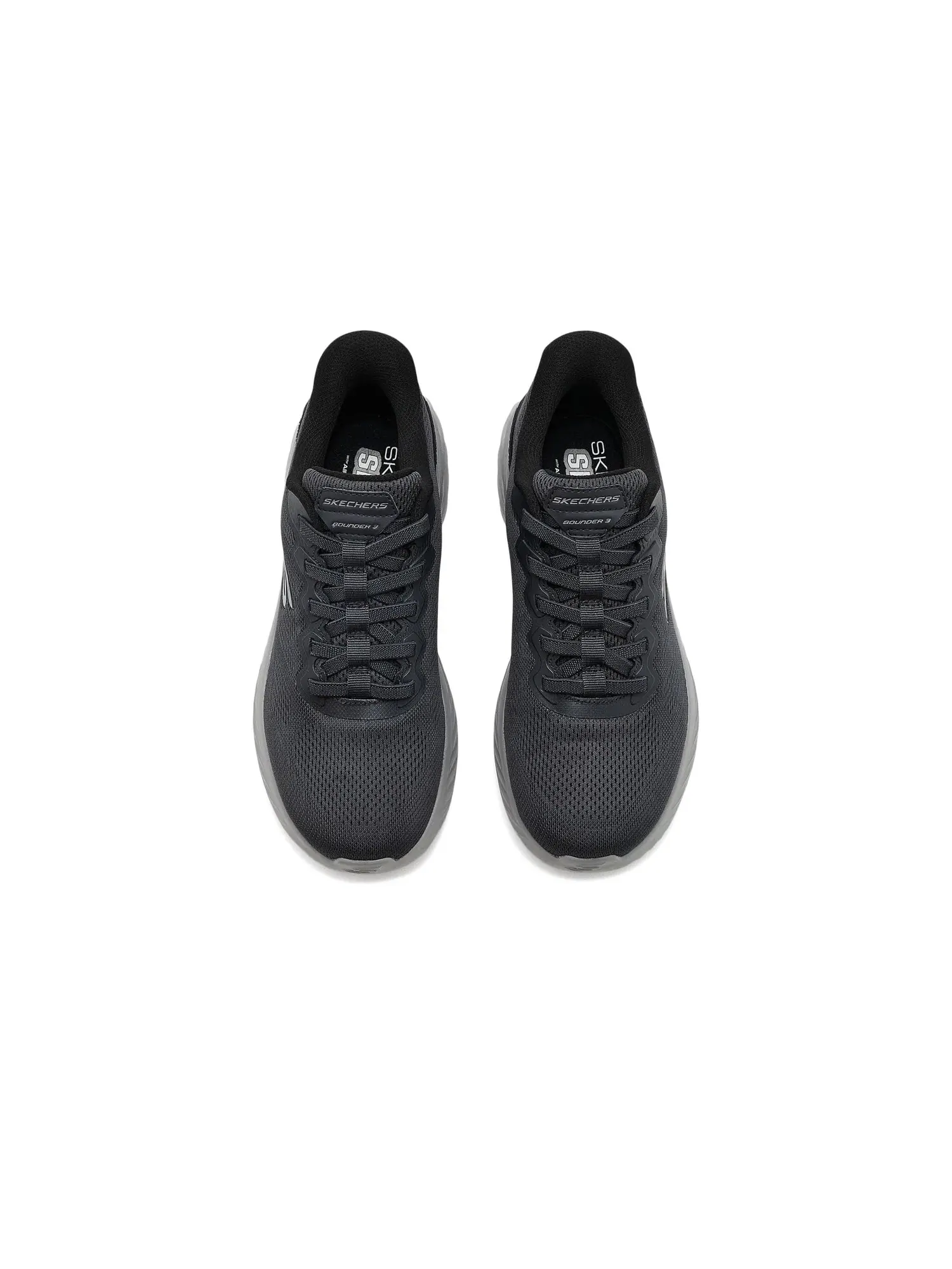Кроссовки Bounder 3.0 Reocurrence Hands-Free Slip-In Skechers — изображение 2 из 4, черный/темно-серый