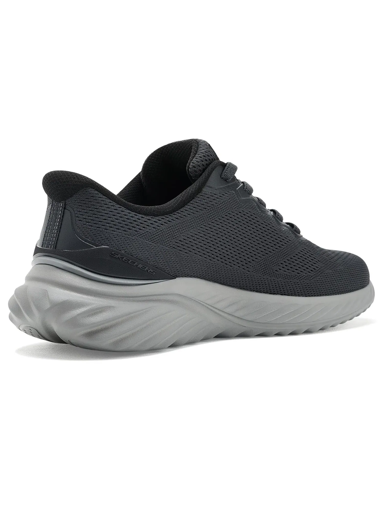 Кроссовки Bounder 3.0 Reocurrence Hands-Free Slip-In Skechers — изображение 3 из 4, черный/темно-серый