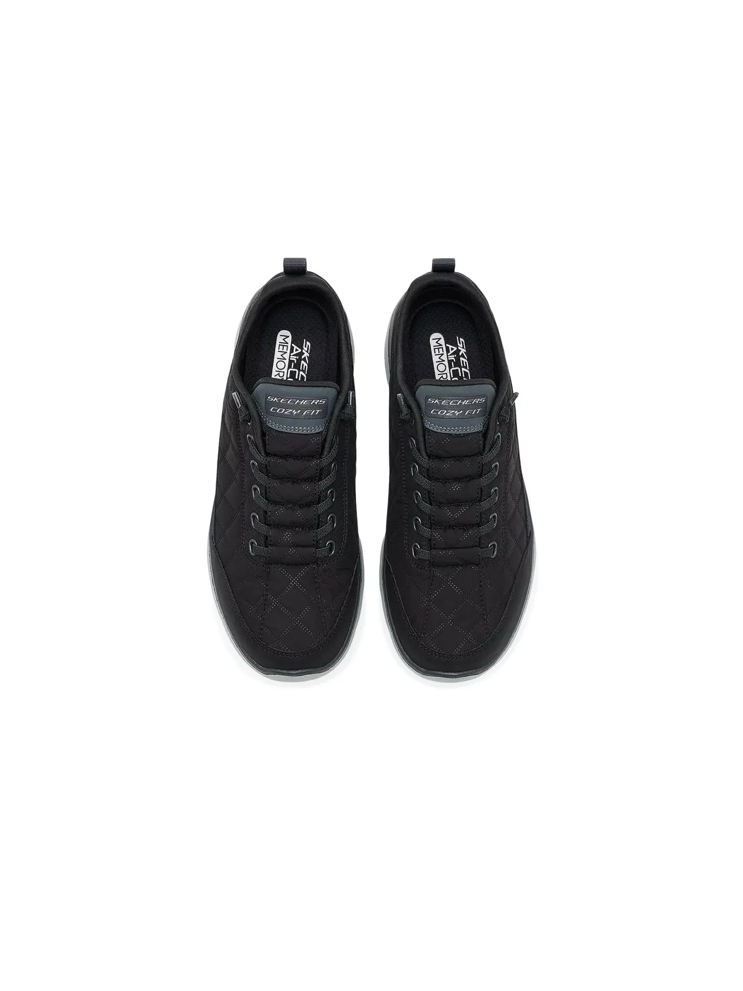 Кроссовки Summits Contour Foam Cozy Fit Skechers — изображение 2 из 4, черный/темно-серый