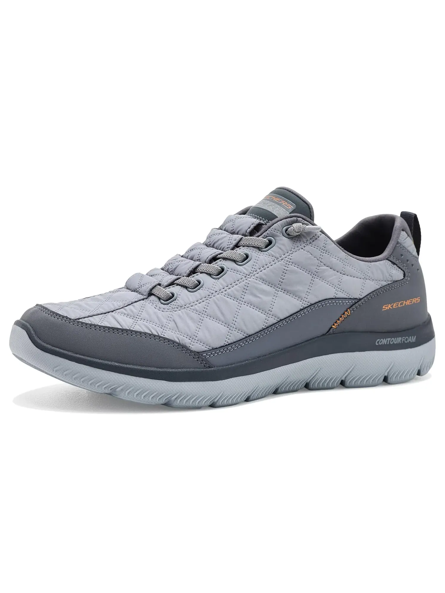 Кроссовки Summits Contour Foam Cozy Fit Skechers — изображение 1 из 4, темно-серый/оранжевый